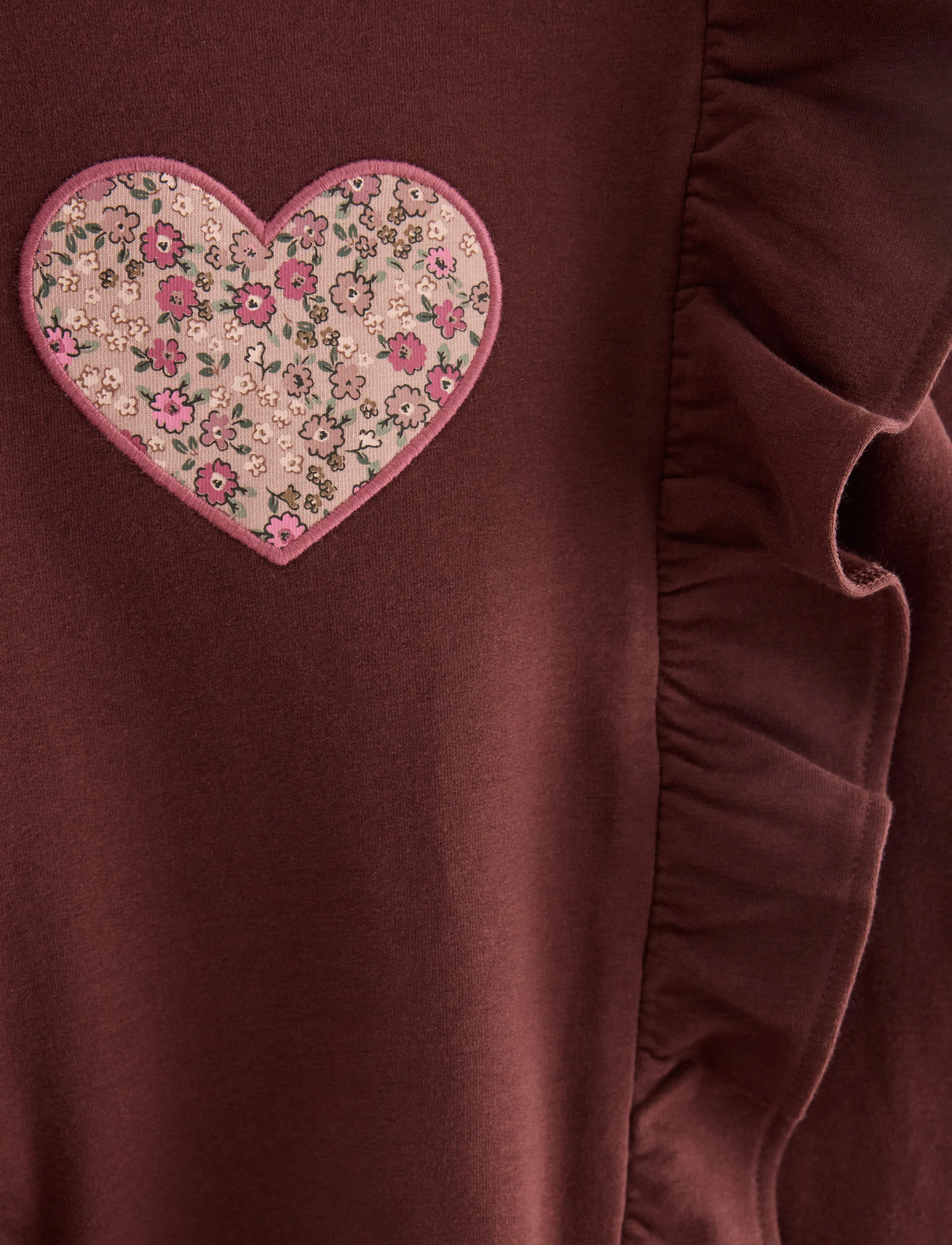 Lindex - Sweatshirt with brushed inside - dark brown - 2