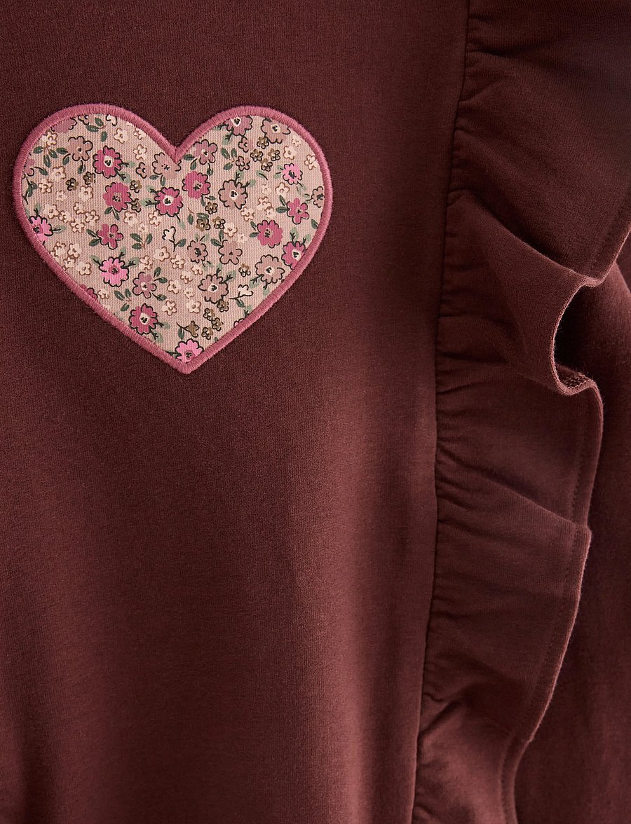 Lindex - Sweatshirt with brushed inside - dark brown - 2