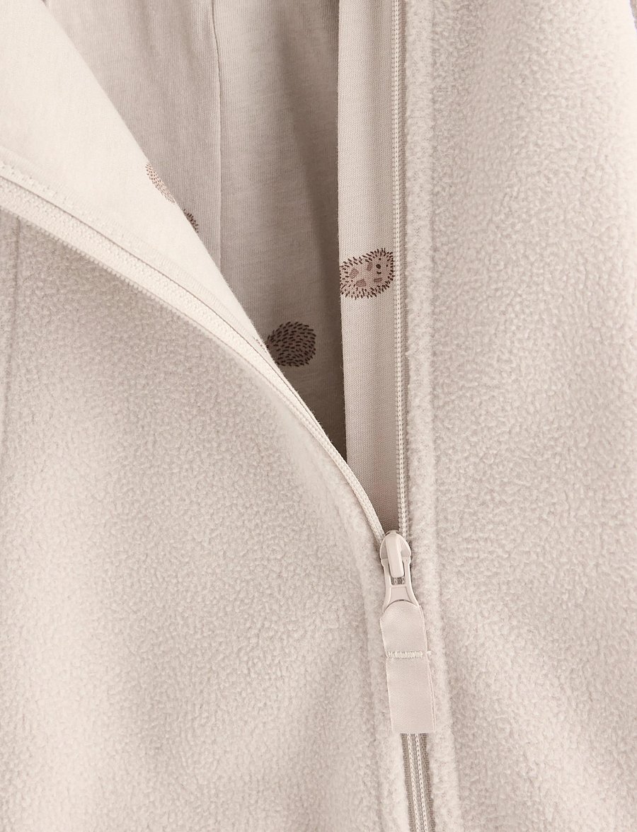 Lindex - Wind fleece pramsuit - buksedragter - light beige - 2
