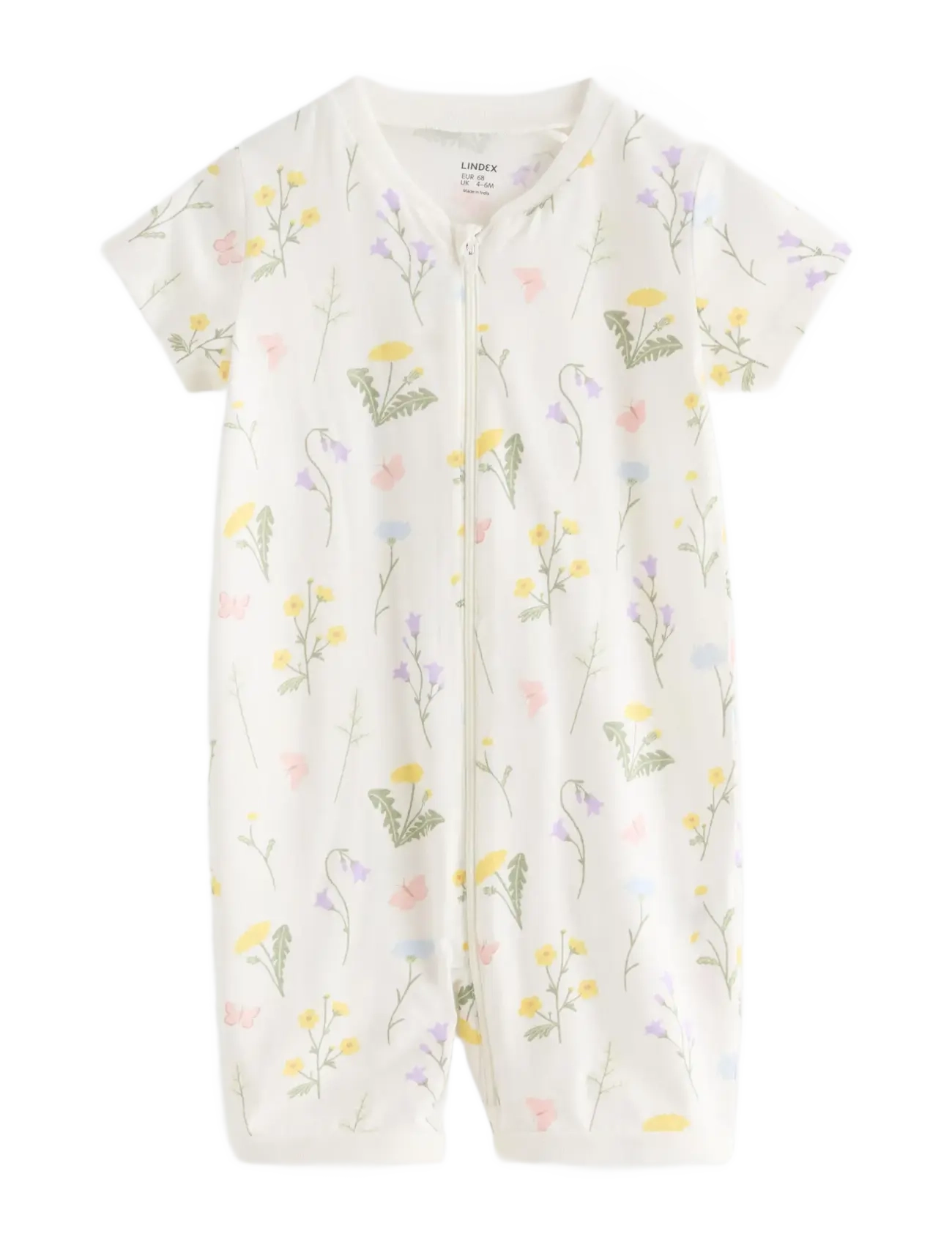 Lindex Pyjama Romper, 86, Pyjamas, Creme - Pyjamas Onesie, Kinder