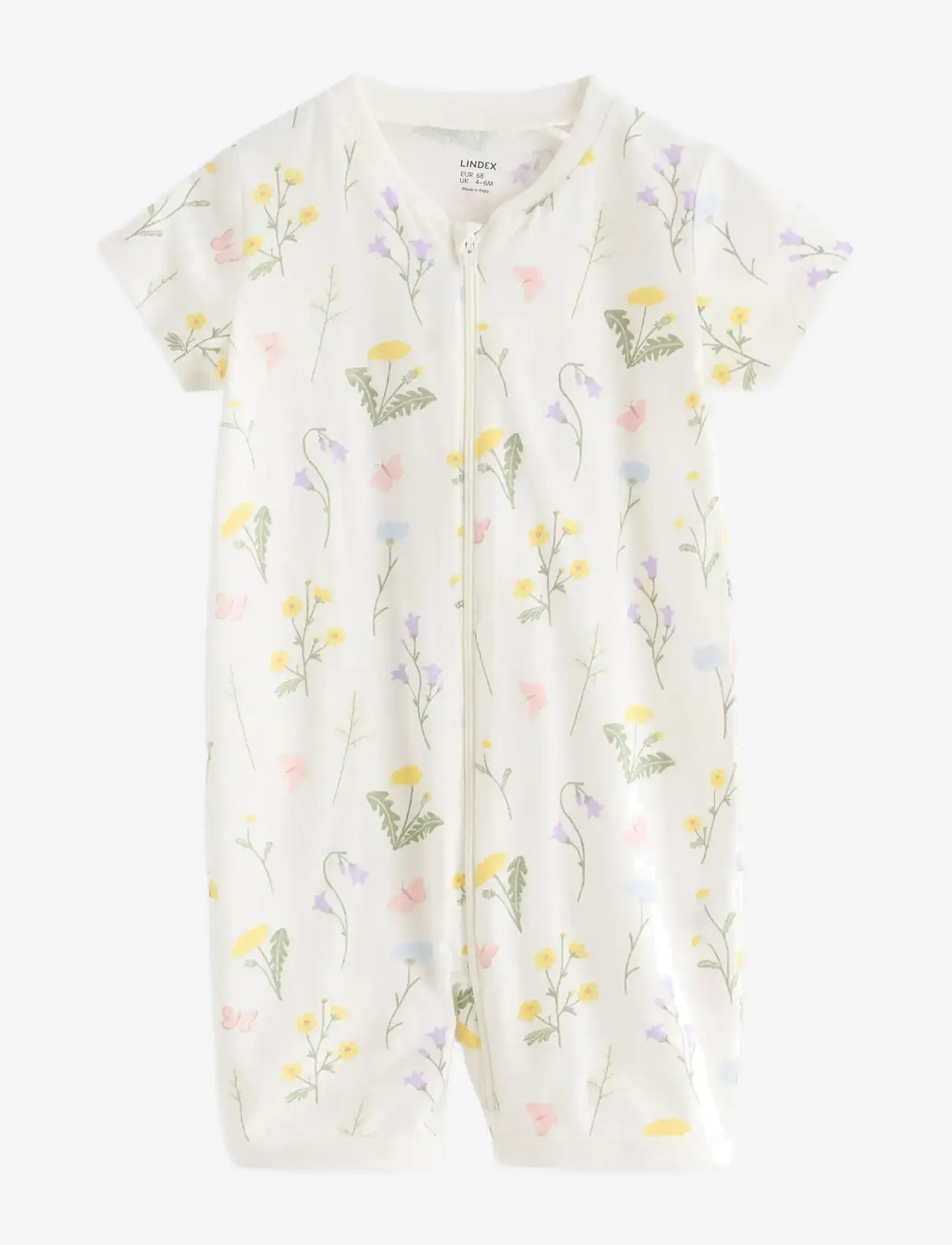 Lindex - Pyjama romper - natdragter - light dusty white - 0