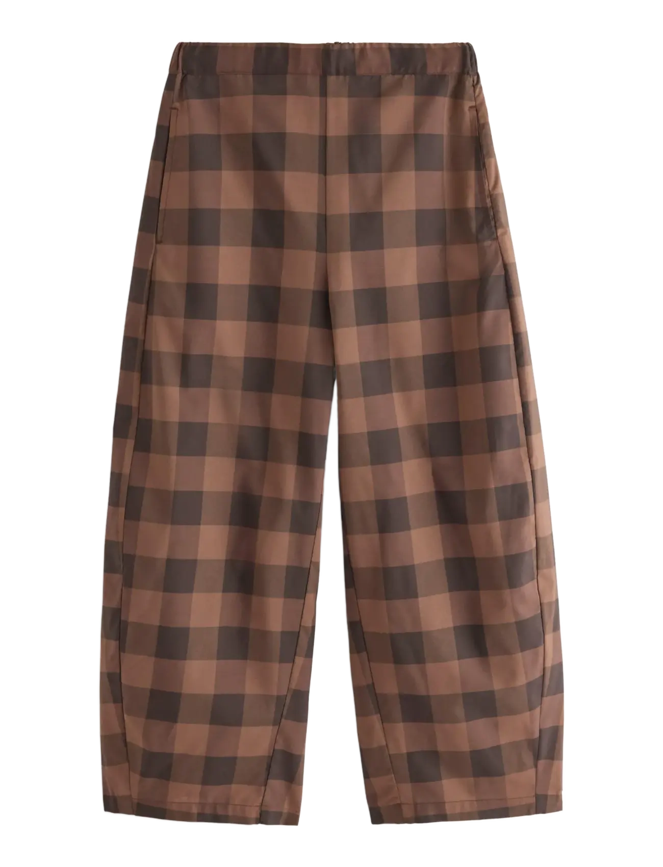 Lindex - Barrel trousers with ankle length - brown - 1