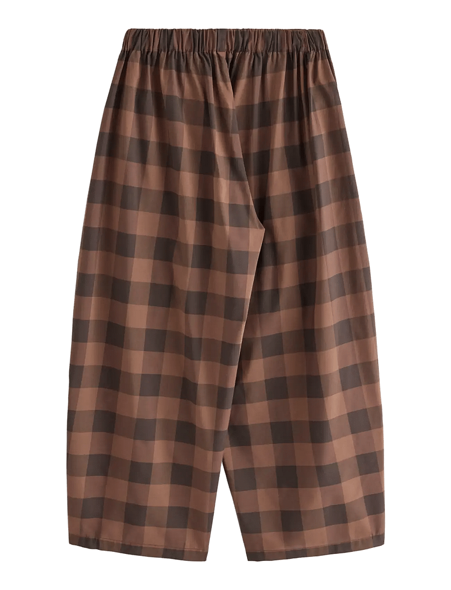 Lindex - Barrel trousers with ankle length - brown - 2