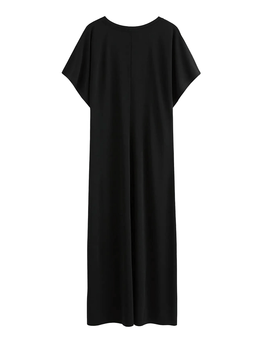 Lindex - Short sleeved dress - t-shirtkjoler - black - 2