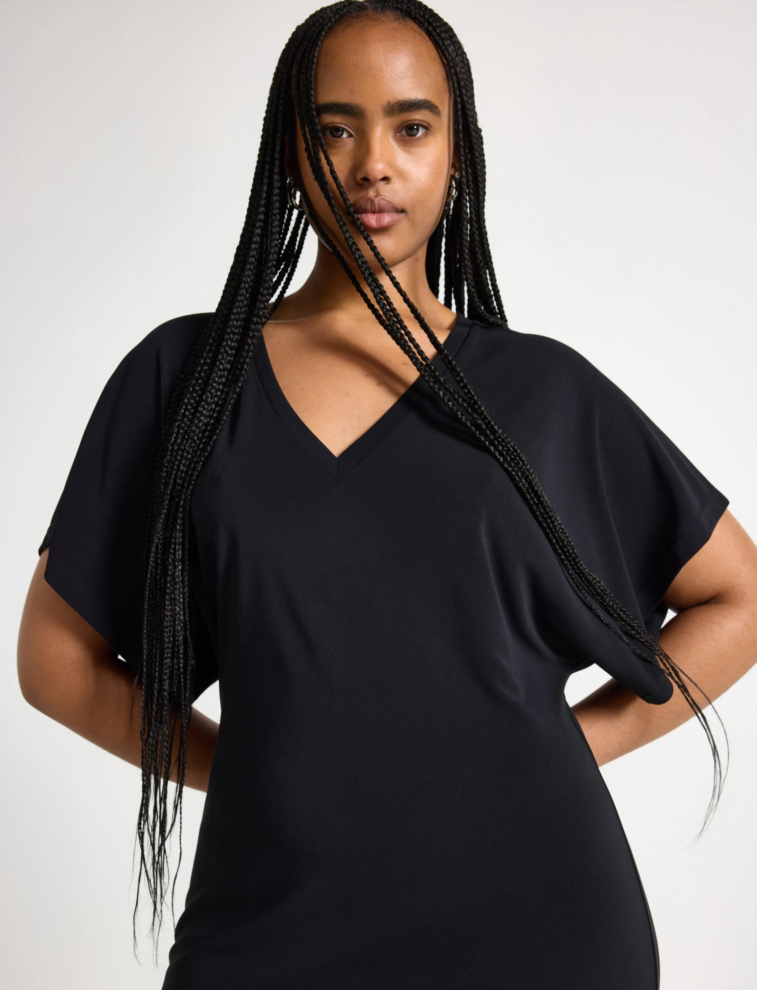 Lindex - Short sleeved dress - t-shirtkjoler - black - 4