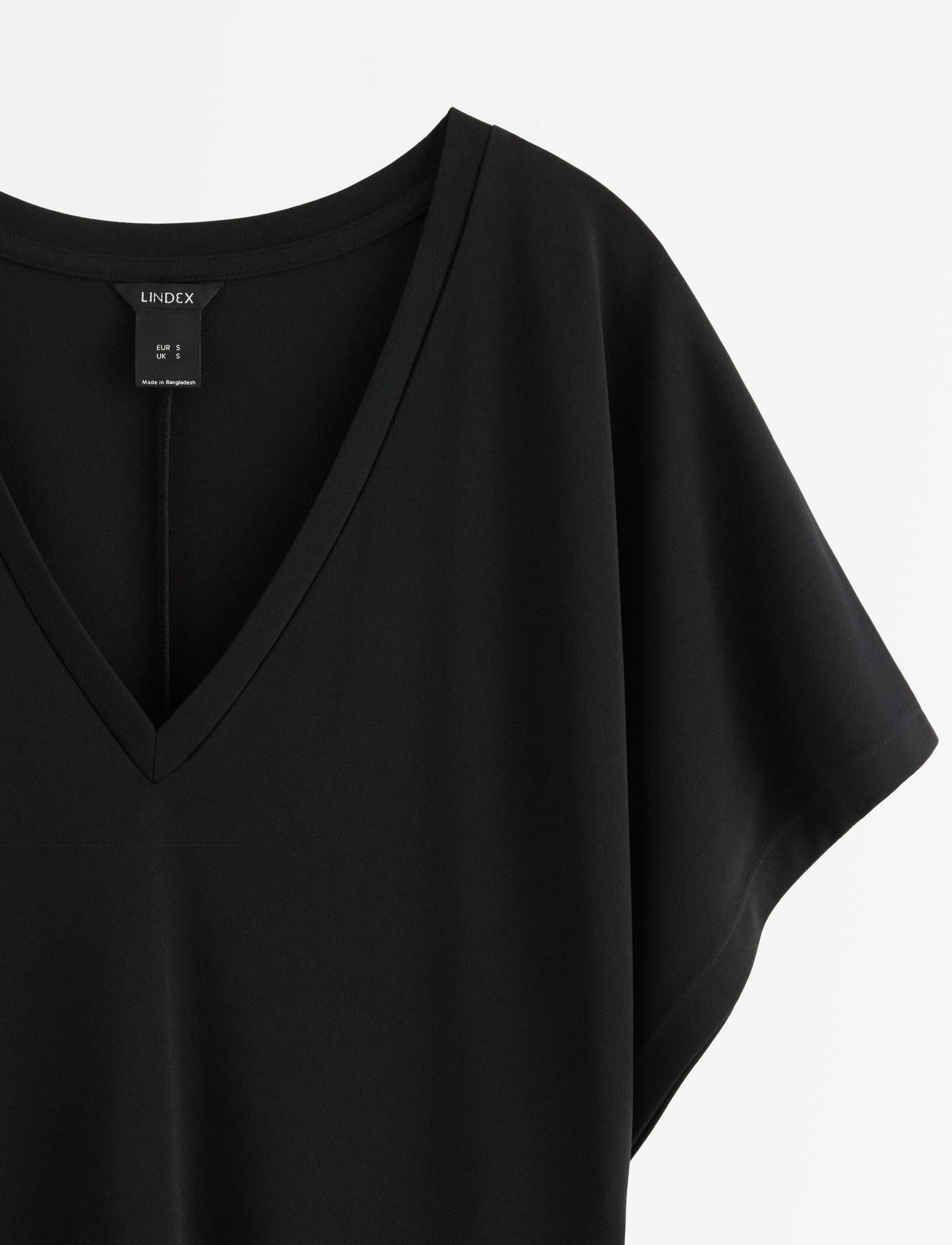 Lindex - Short sleeved dress - t-shirtkjoler - black - 5