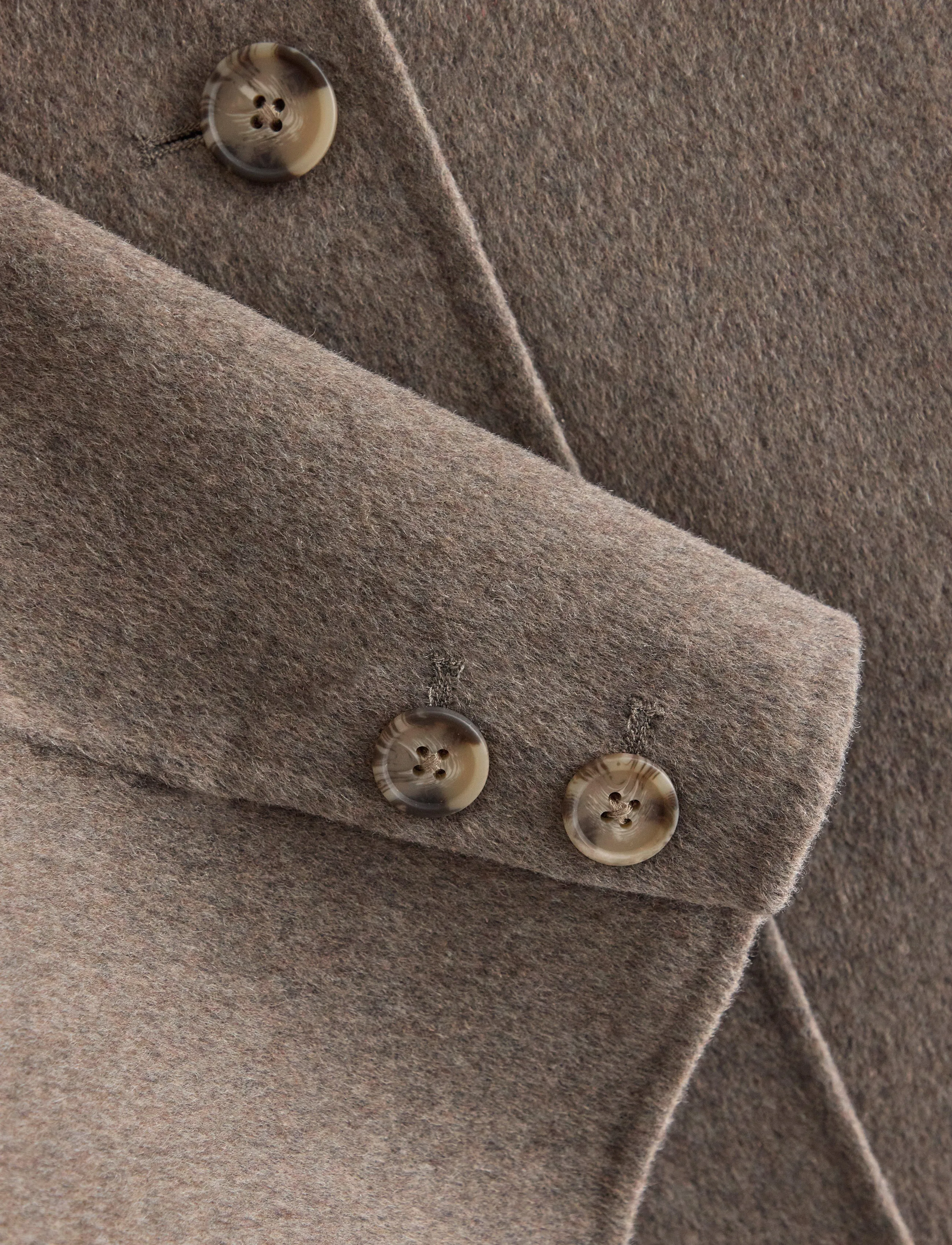 Lindex - Jacket in wool blend - wolljacken - dark beige melange - 5