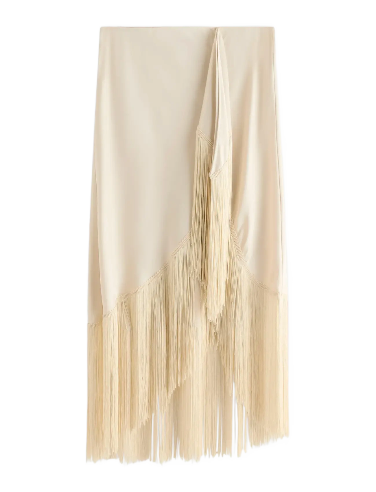 Lindex Skirt in satin - Nordischer Stil - LIGHT BEIGE / beige