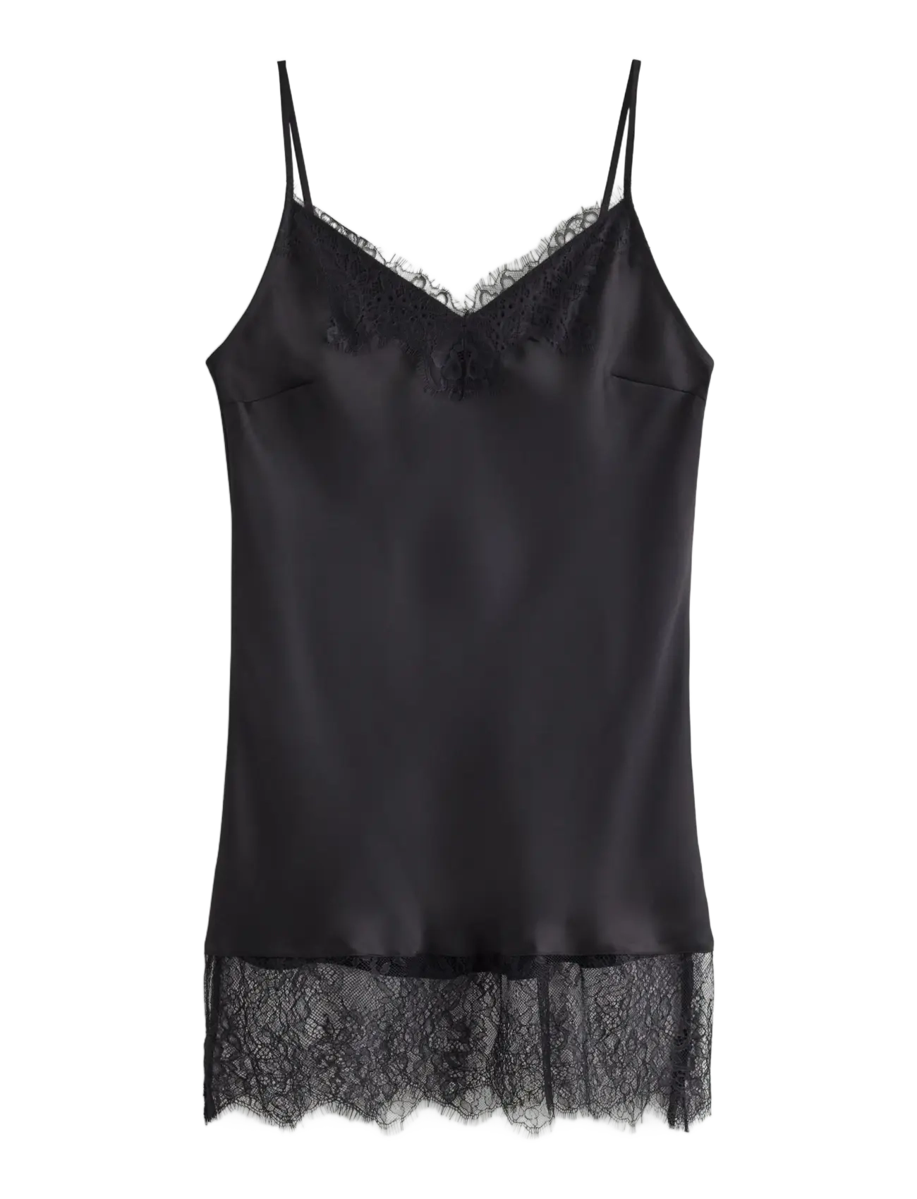 Lindex - Camisole in satin - special occasions - black - 1