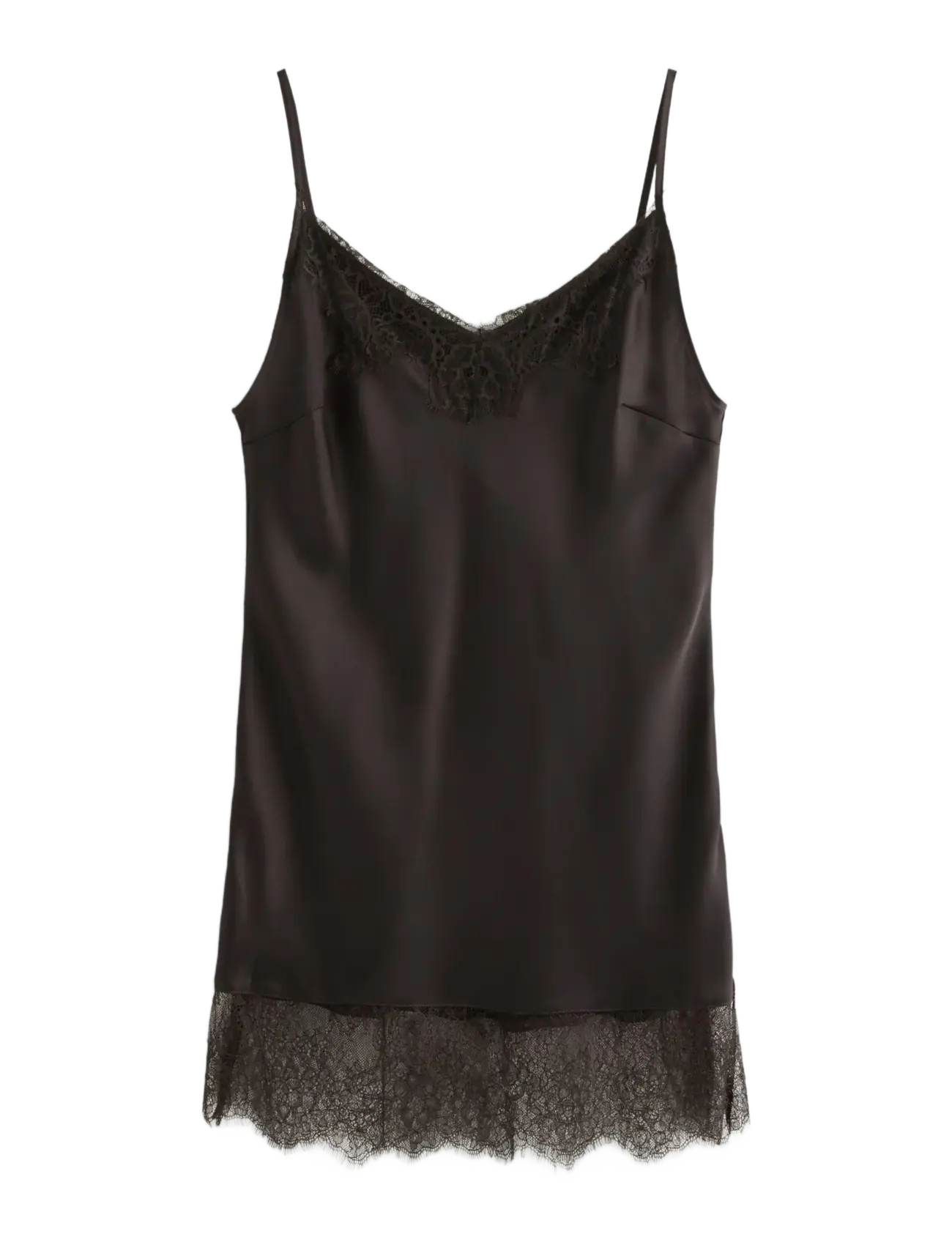 LINDEX Camisole In Satin Braun - XL - Damen
