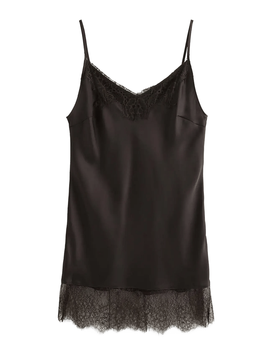 Lindex - Camisole in satin - erilised sündmused - dark brown - 1