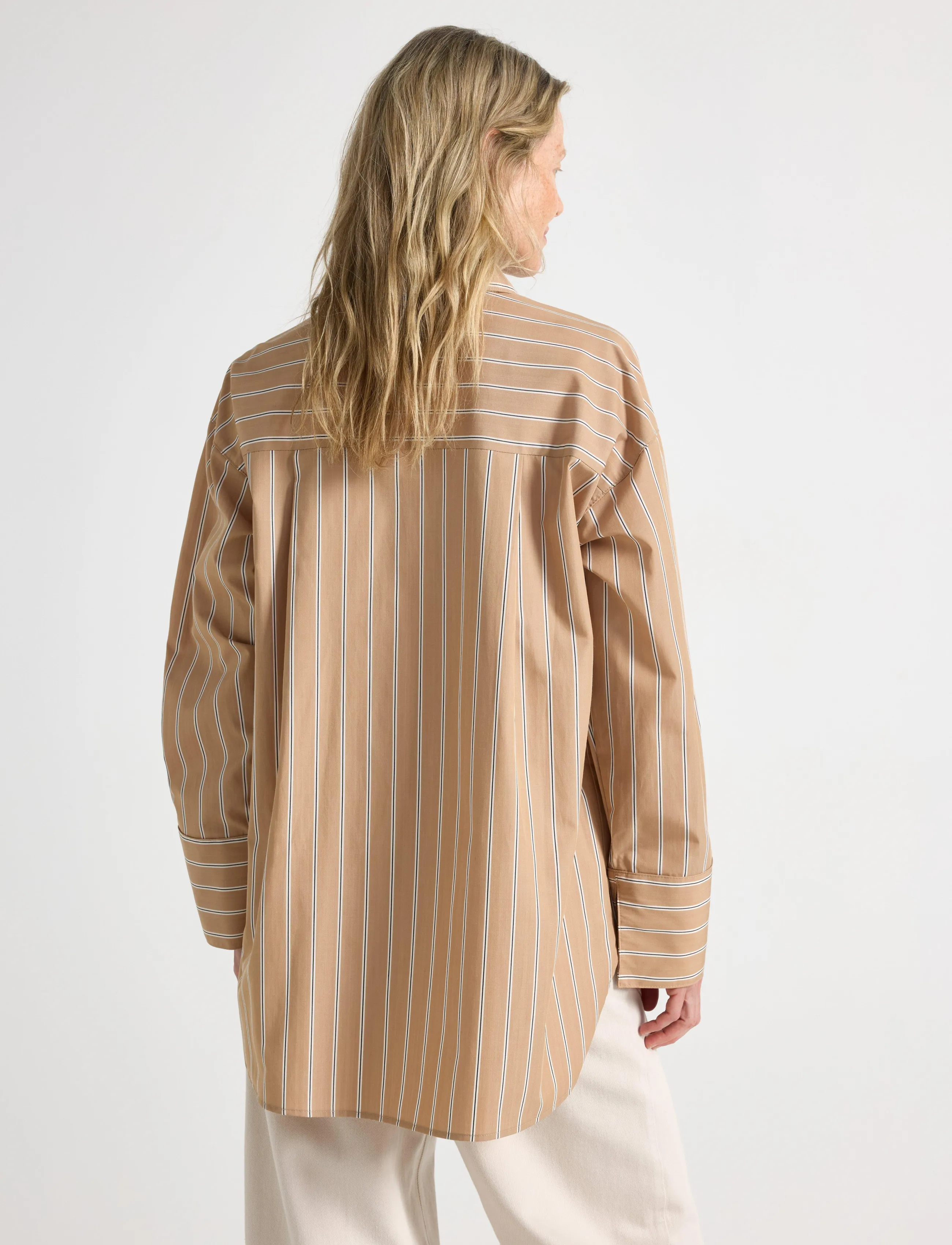 Lindex - Oversized shirt - overshirts - dark beige - 3