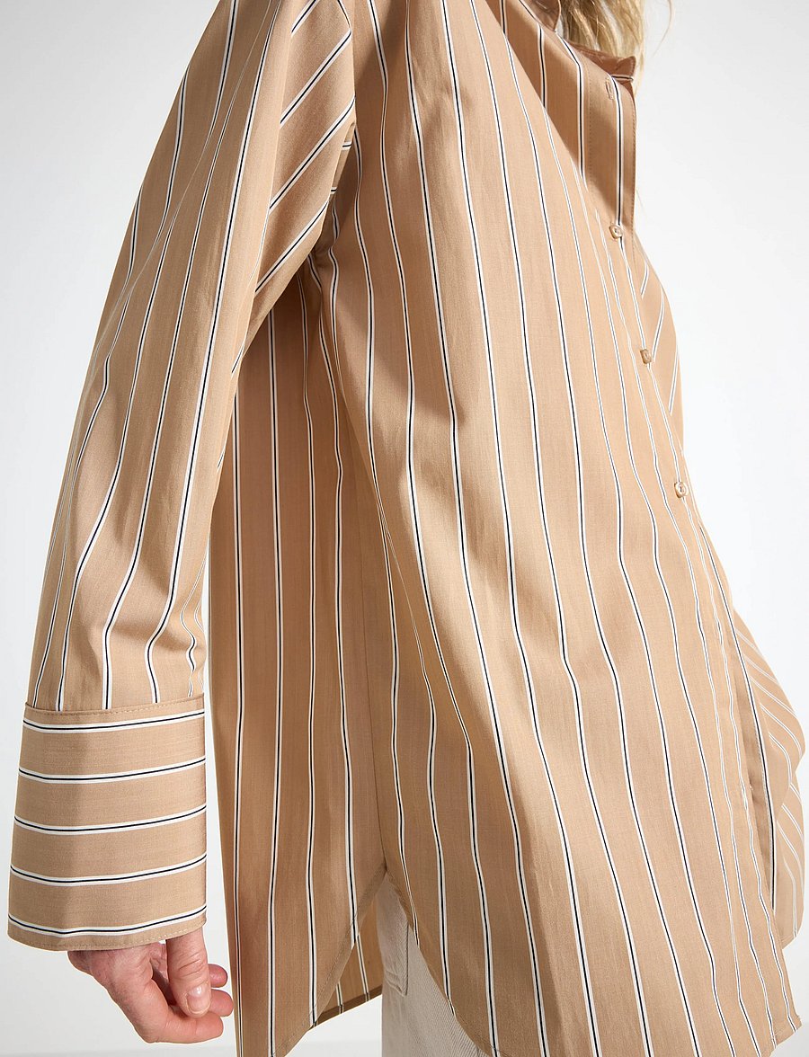 Lindex - Oversized shirt - overshirts - dark beige - 4