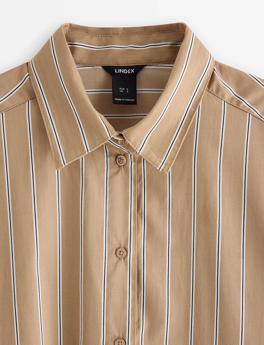 Lindex - Oversized shirt - overshirts - dark beige - 5