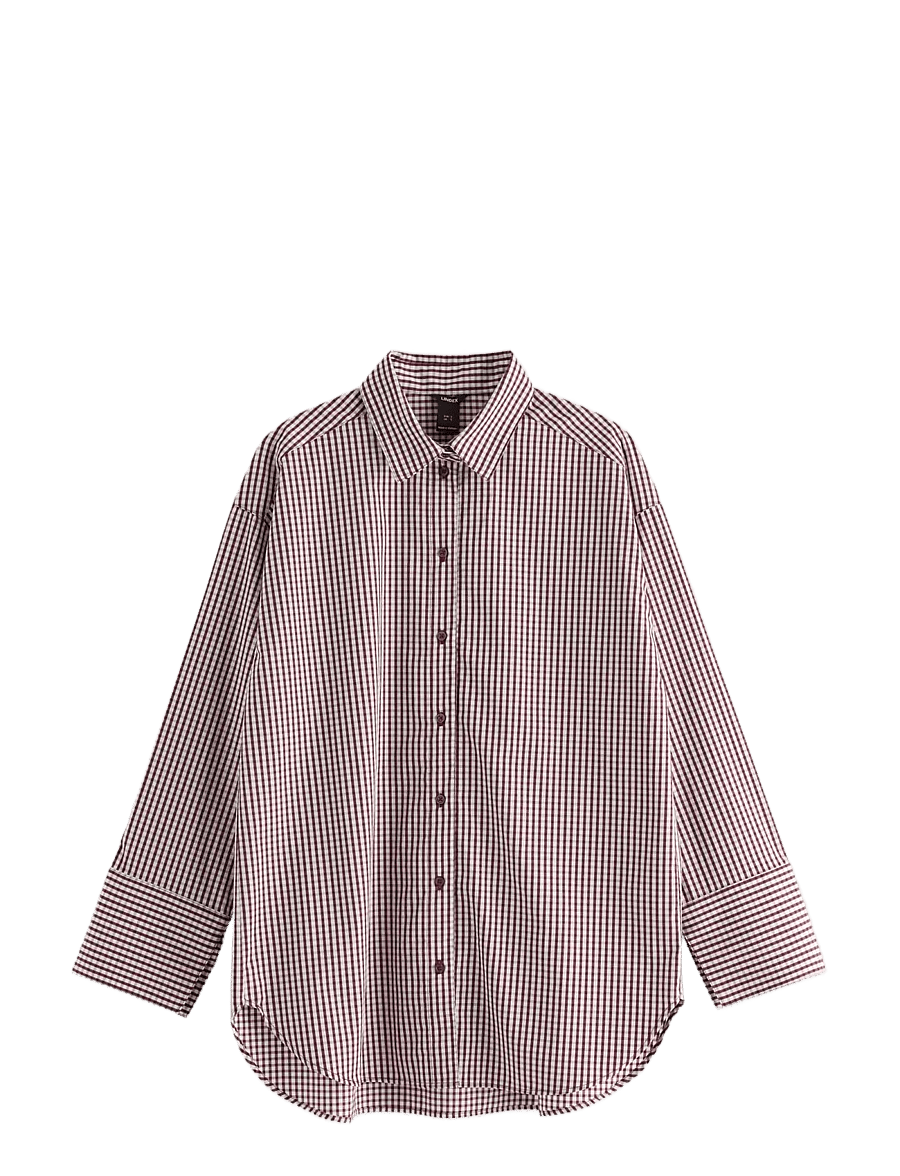 Lindex - Oversized shirt - overshirts - dark dusty red - 1