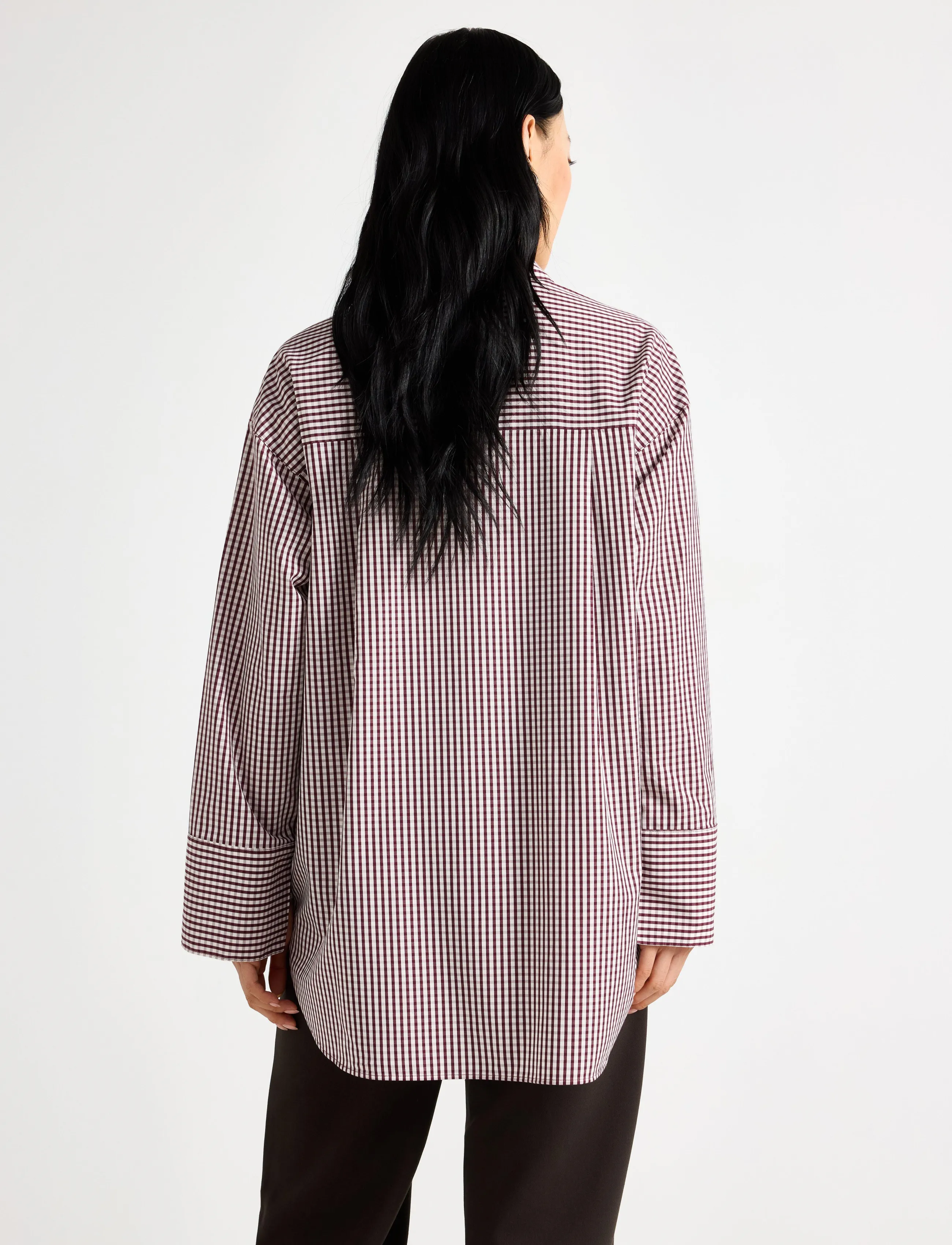 Lindex - Oversized shirt - overshirts - dark dusty red - 3