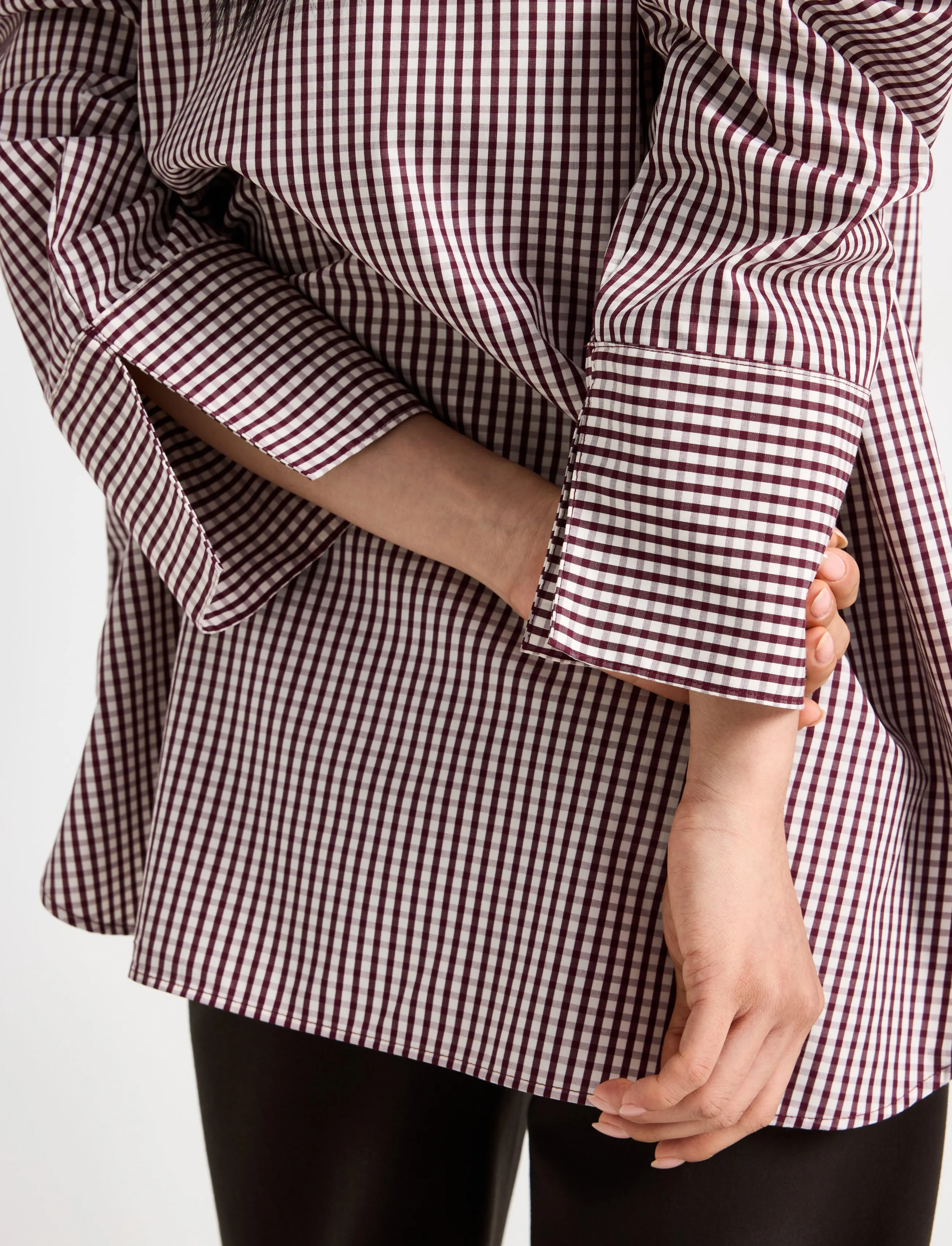 Lindex - Oversized shirt - overshirts - dark dusty red - 4