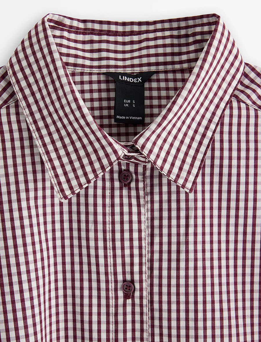 Lindex - Oversized shirt - overshirts - dark dusty red - 5