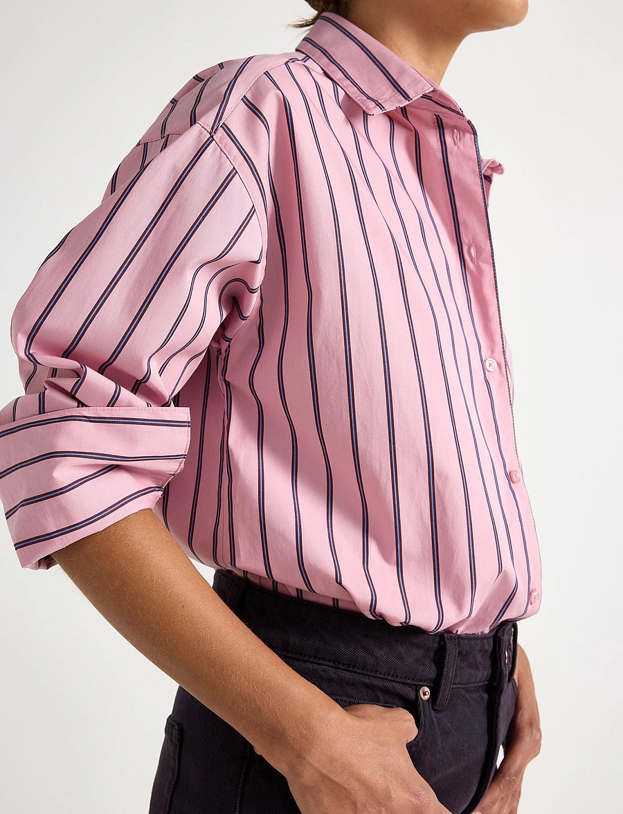 Lindex - Oversized shirt - overshirts - light dusty pink - 4