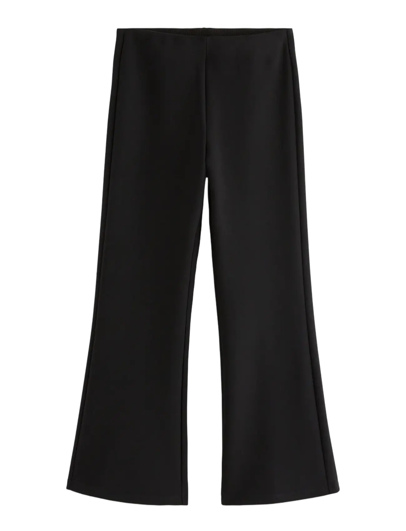 Lindex - Flared cropped trousers - alt laiad püksid - black - 1