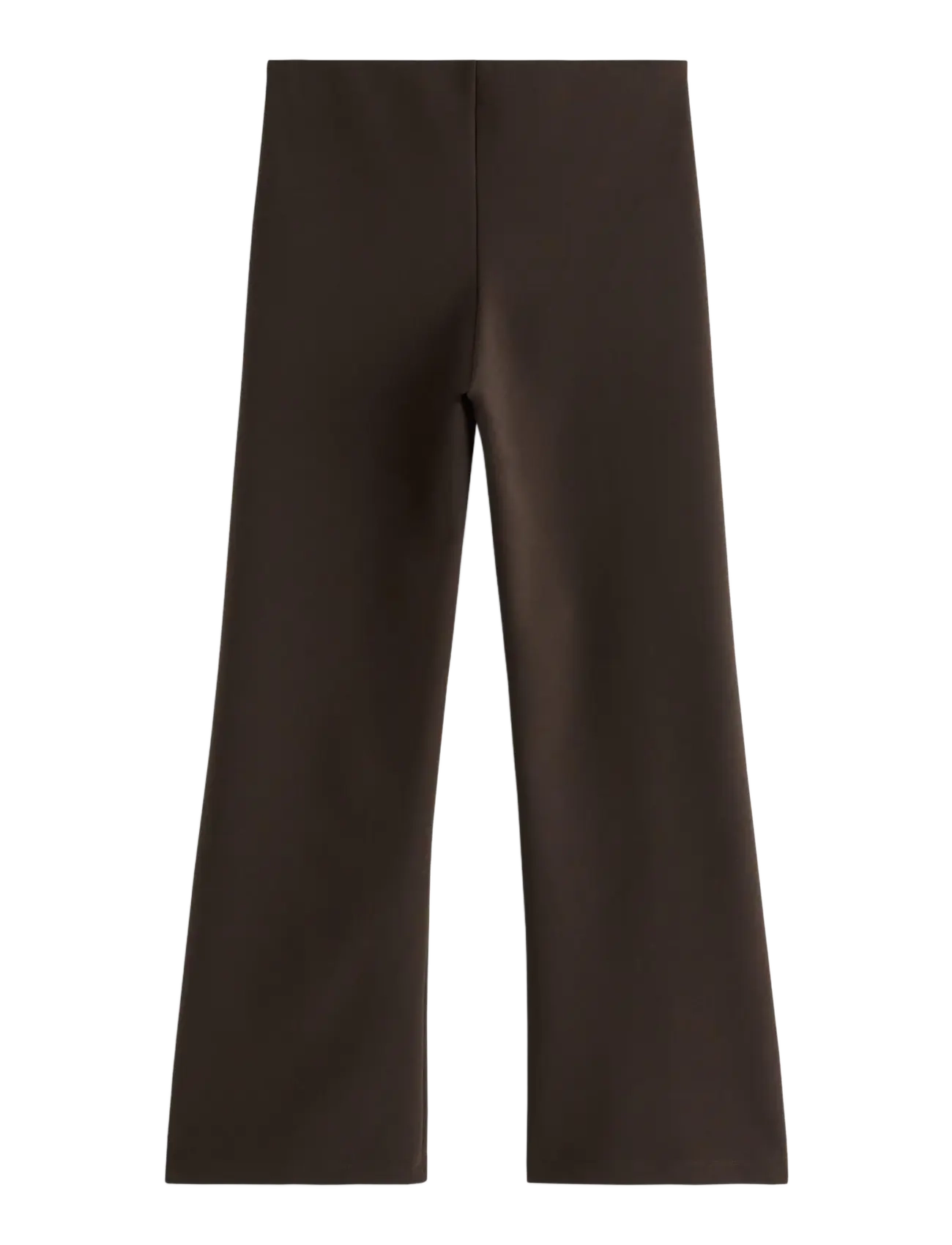 Lindex - Flared cropped trousers - flare bukser - dark brown - 2
