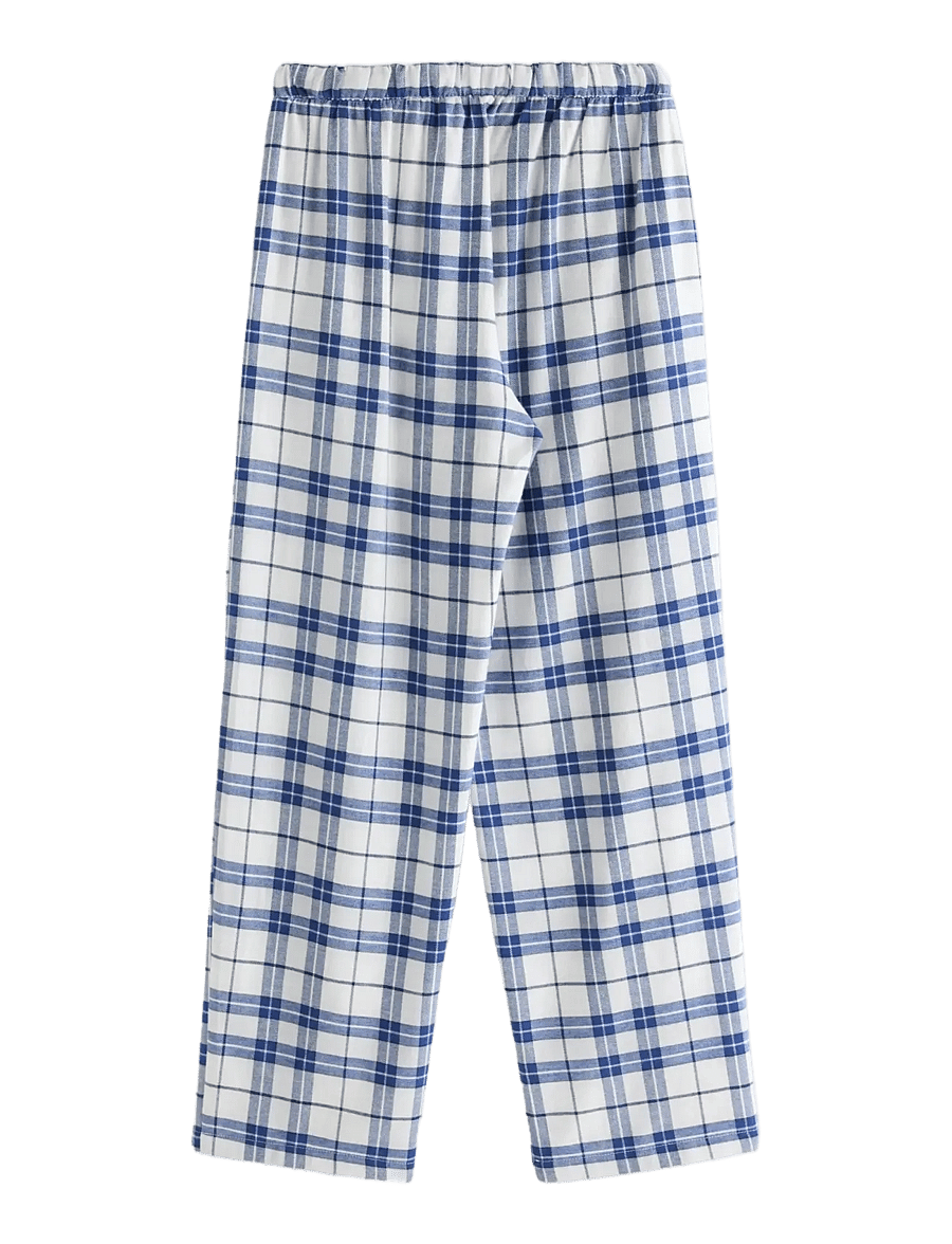Lindex - Pyjama trousers in flannel - dark blue - 2