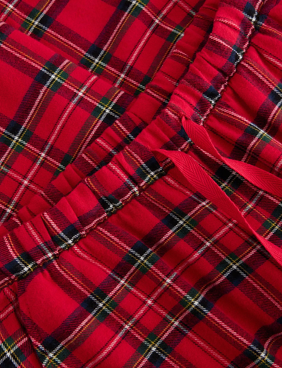 Lindex - Pyjama trousers in flannel - red - 2