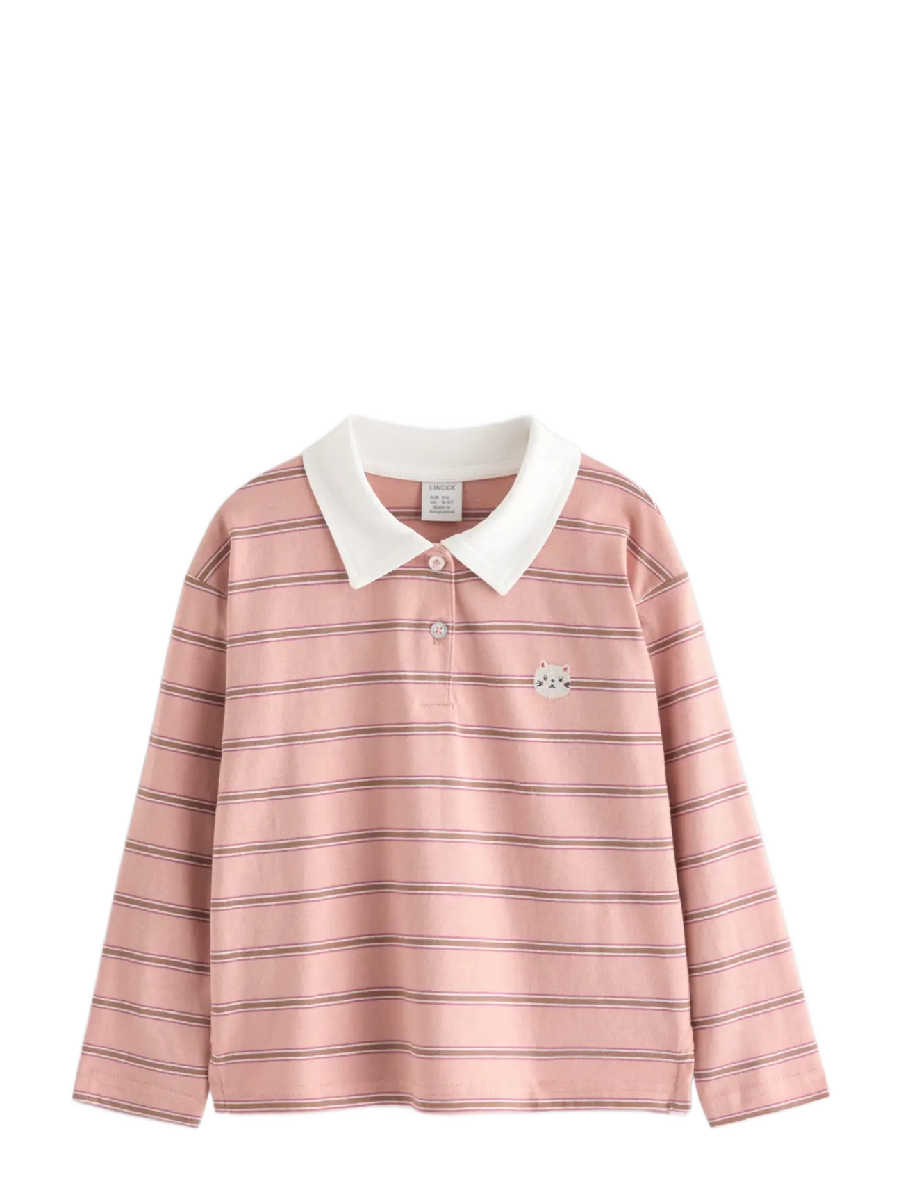 Lindex Long-sleeved rugby shirt - Lindex - DUSTY PINK / pink/rose