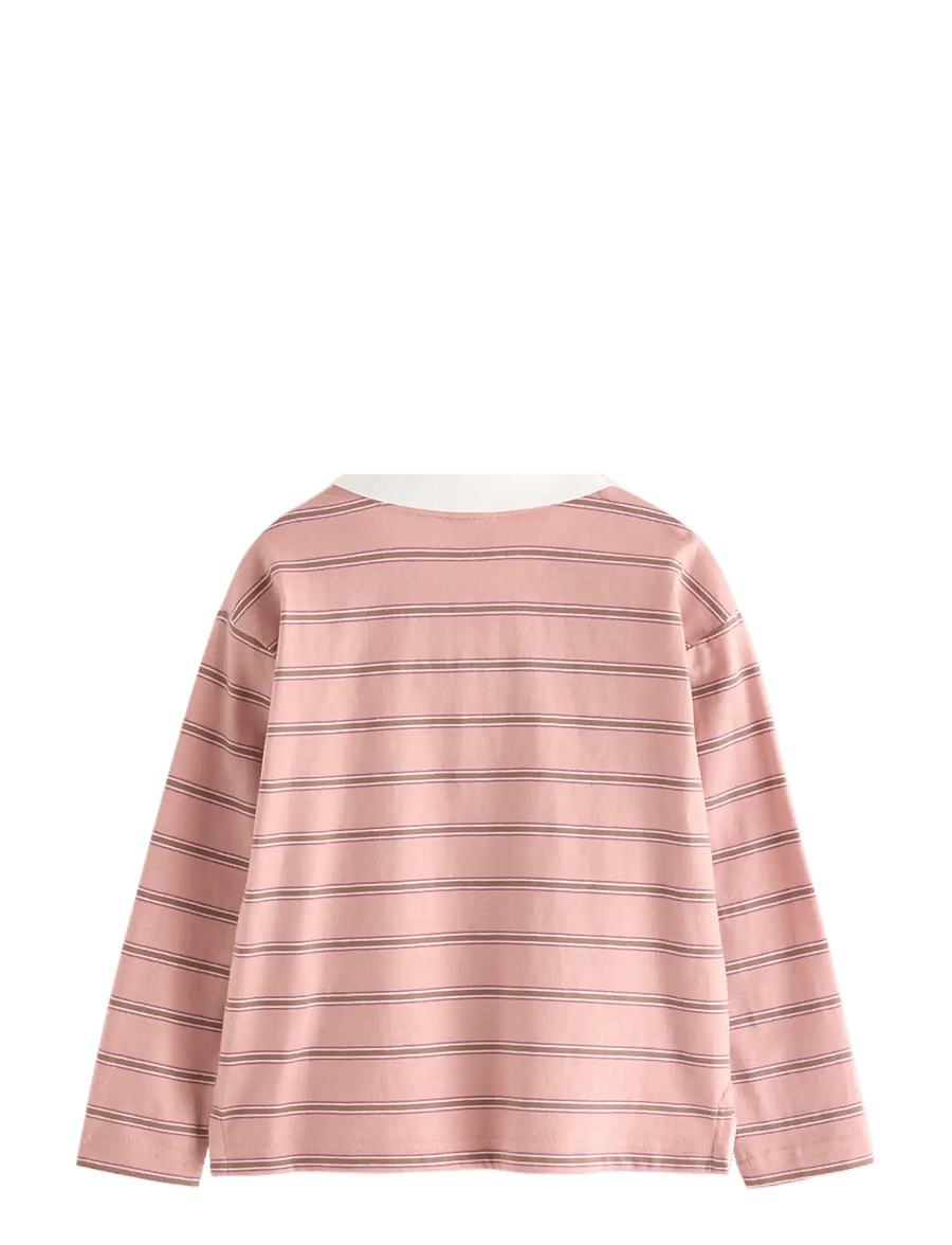 Lindex - Long-sleeved rugby shirt - långärmade pikéer - dusty pink - 2