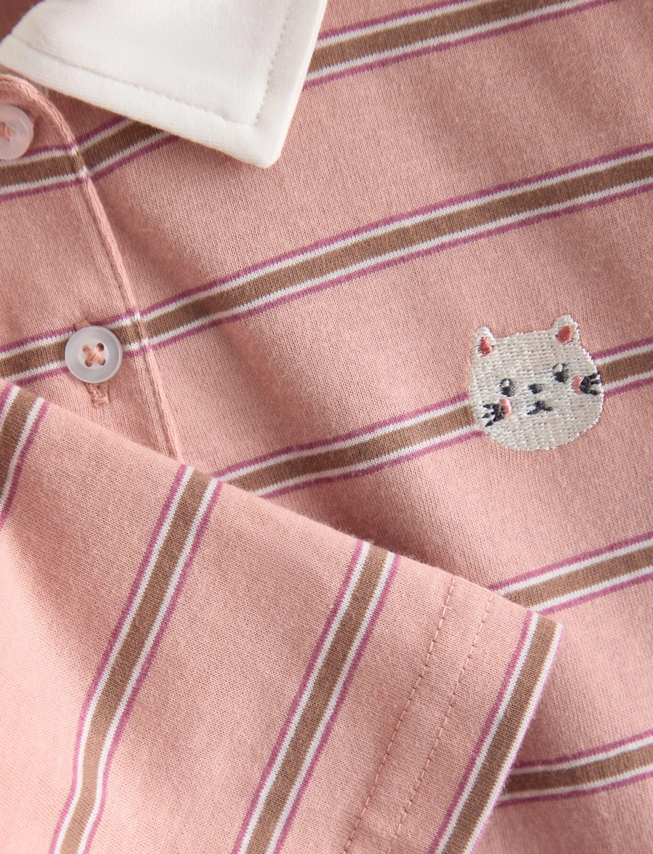 Lindex - Long-sleeved rugby shirt - dusty pink - 5