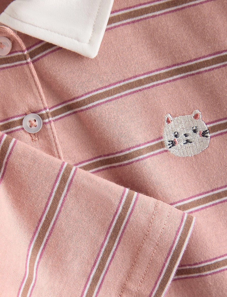 Lindex - Long-sleeved rugby shirt - långärmade pikéer - dusty pink - 5