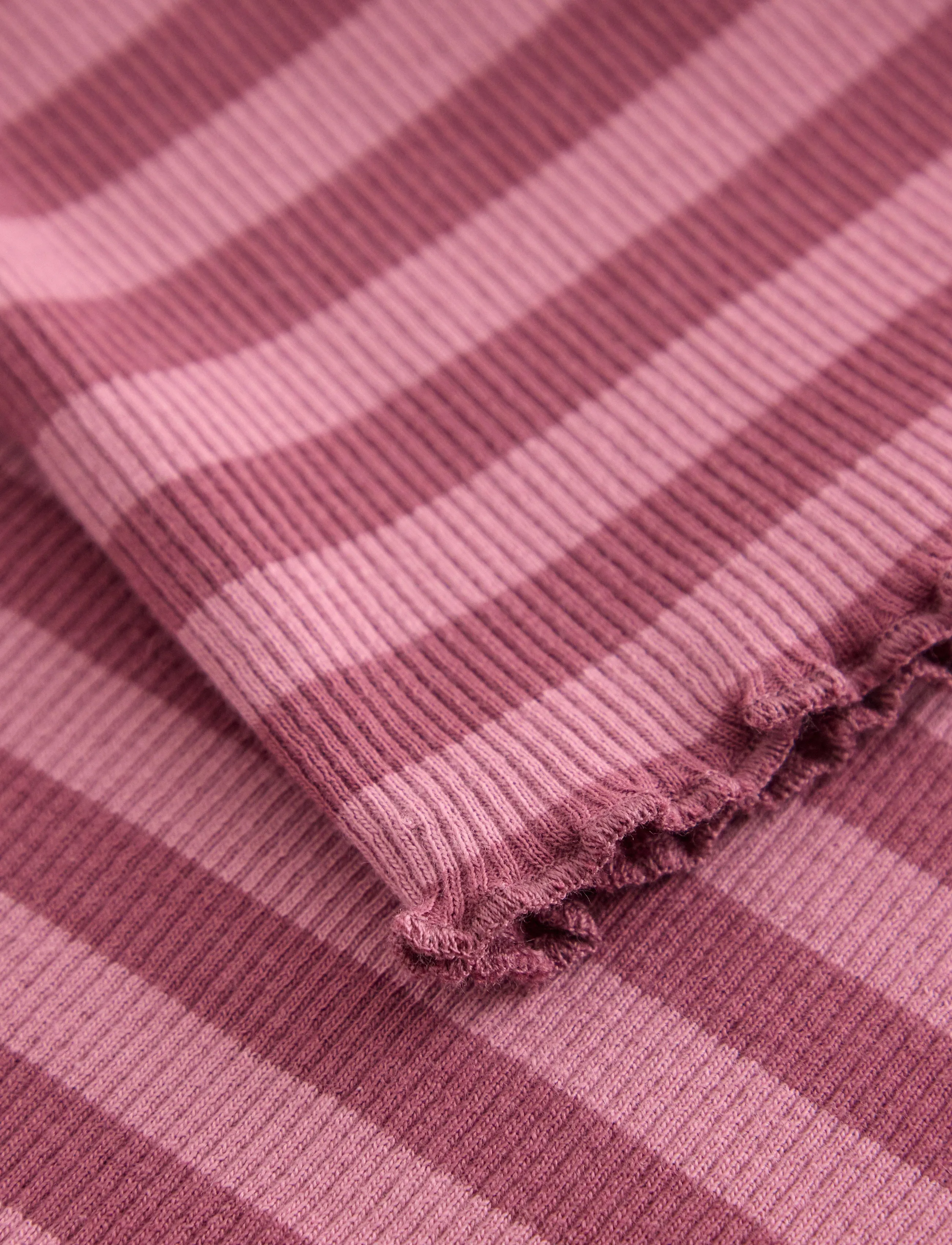 Lindex - Ribbed long-sleeved top - pikkade varrukatega t-särgid - dark dusty pink - 2