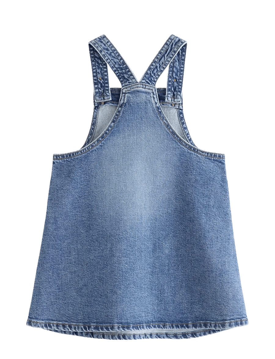 Lindex - Bib dress in denim - latzkleid - denim - 1