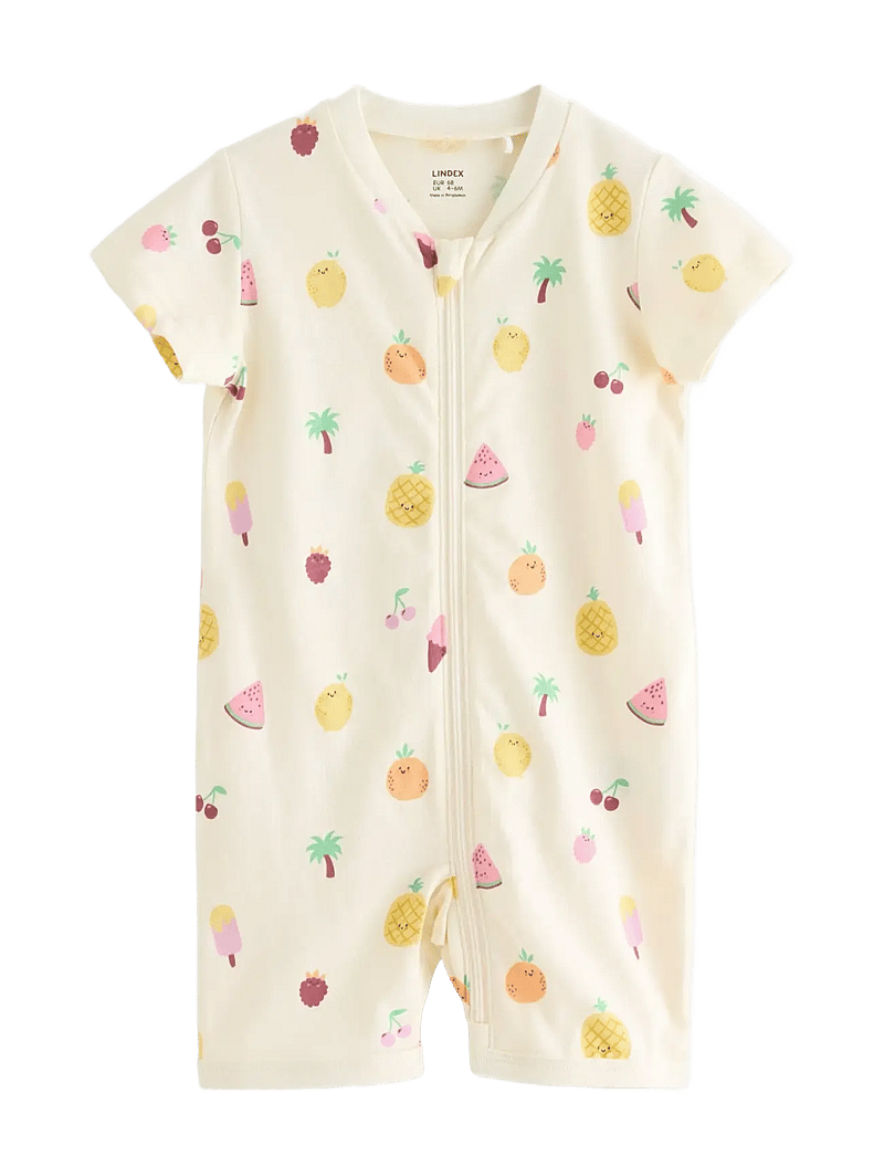 Lindex - Pyjama romper - natdragter - white - 0