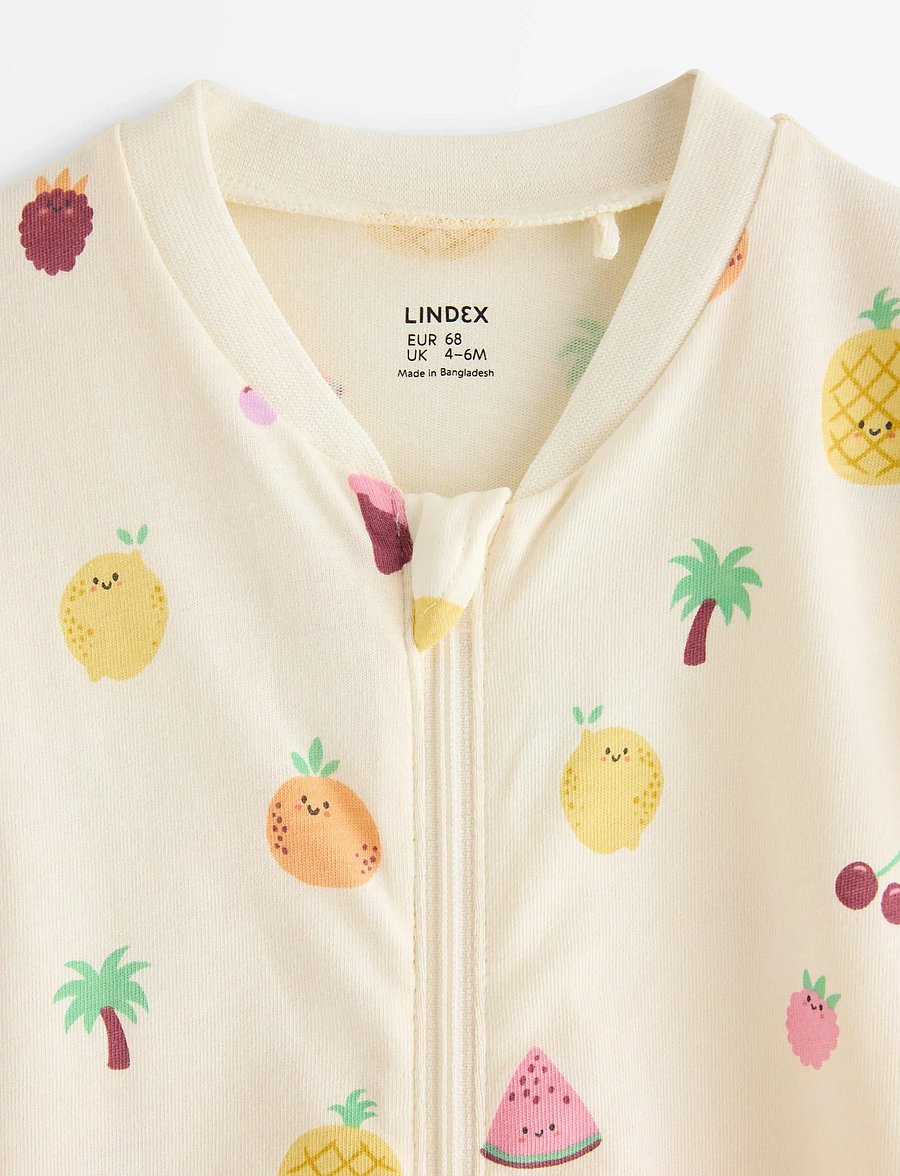 Lindex - Pyjama romper - schlafoveralls - white - 2