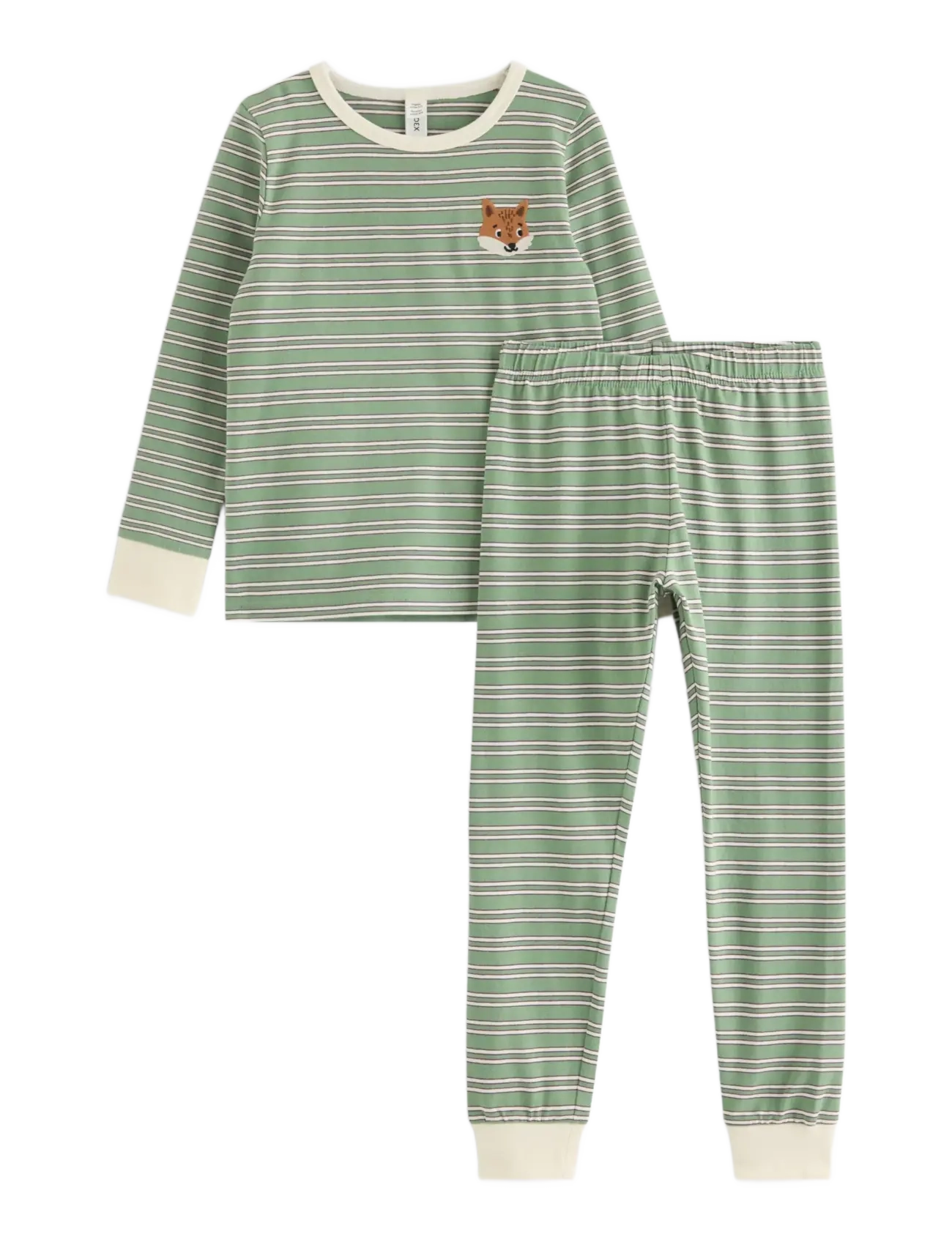 Lindex Pyjama set - Tøj - LIGHT GREEN / green