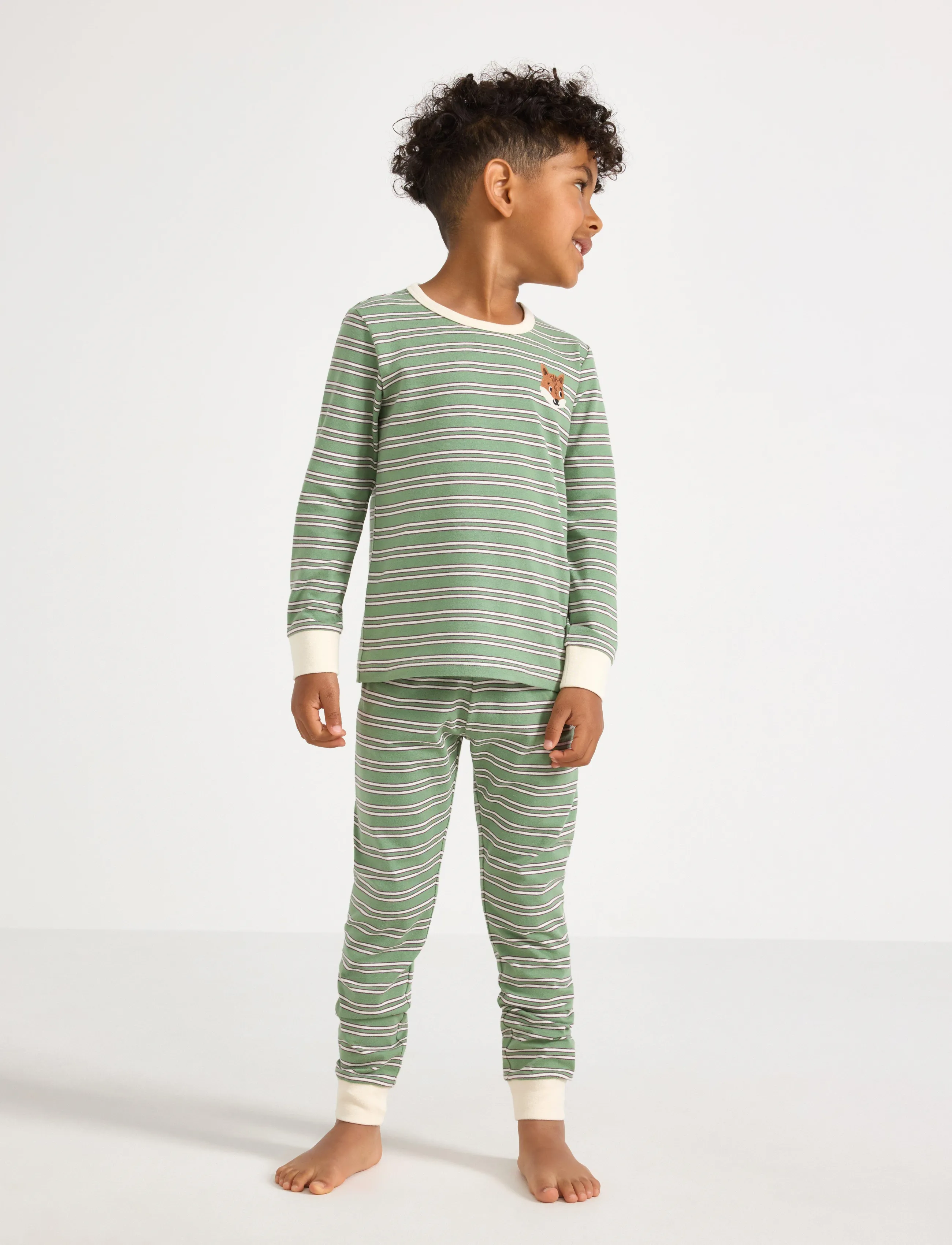 Lindex Pyjama Set, 92, Green, Pyjamas > Pyjamas-Sæt, Børn