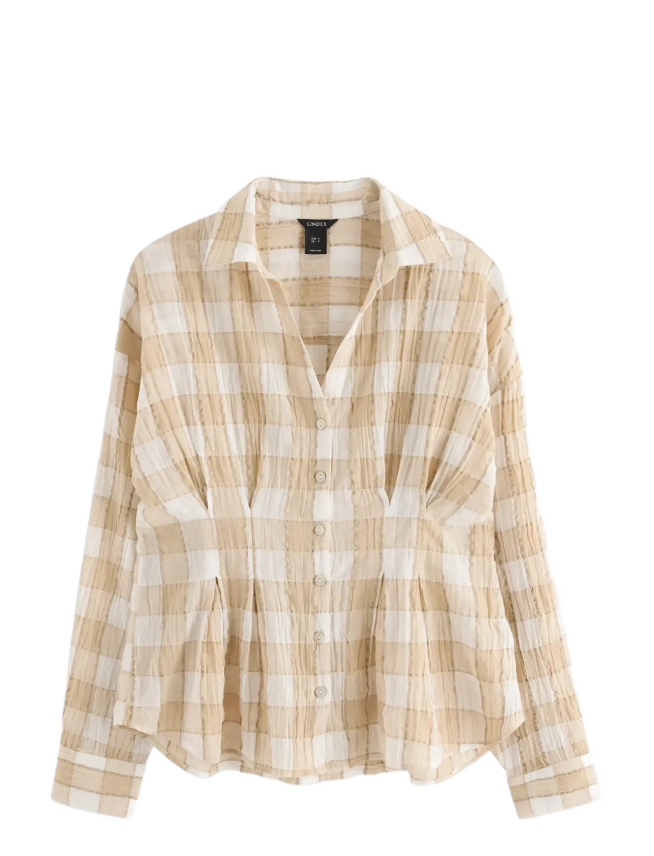 Lindex Blouse with fitted waist - Modetrends - BEIGE / beige