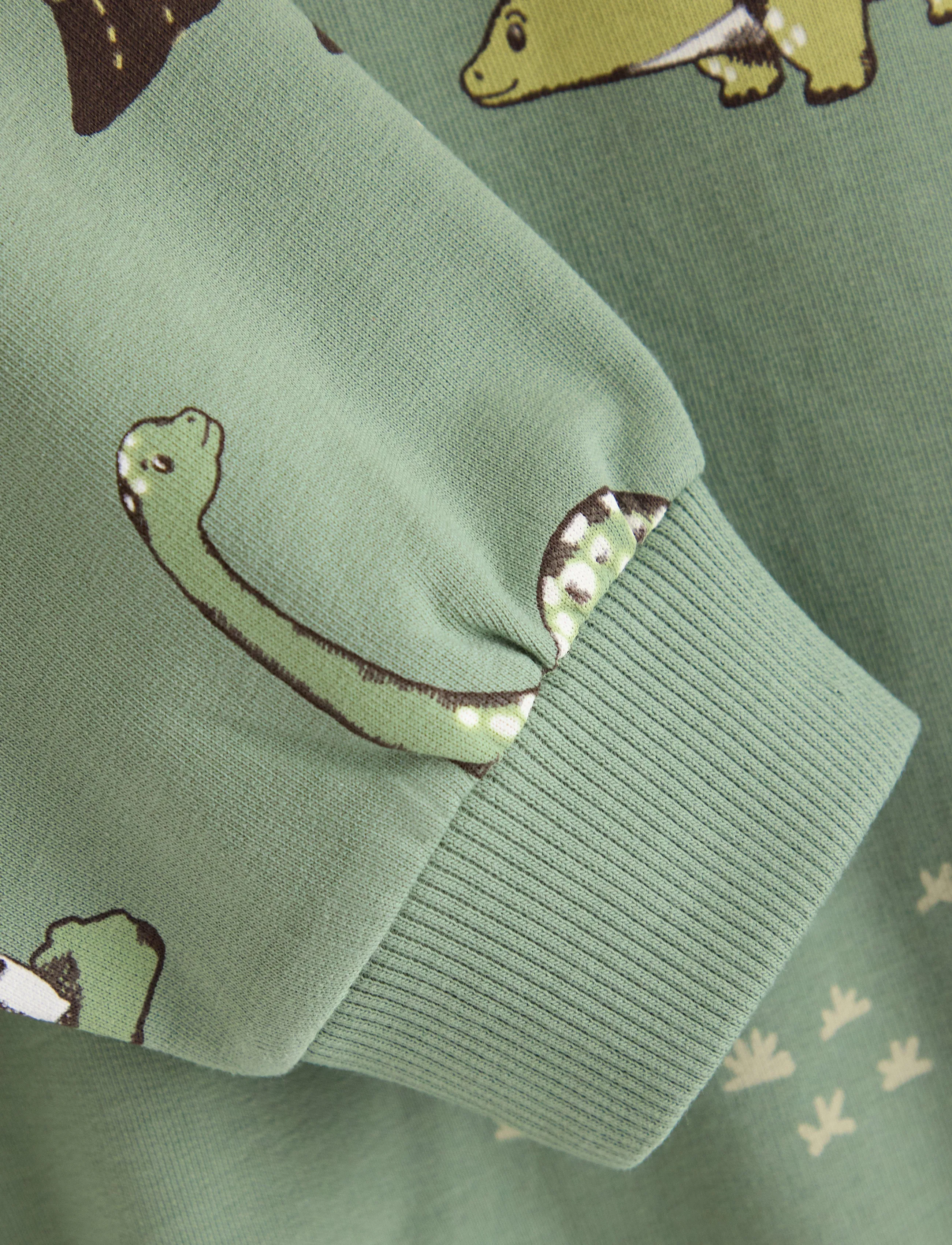 Lindex - Sweatshirt with brushed inside - light khaki - 5