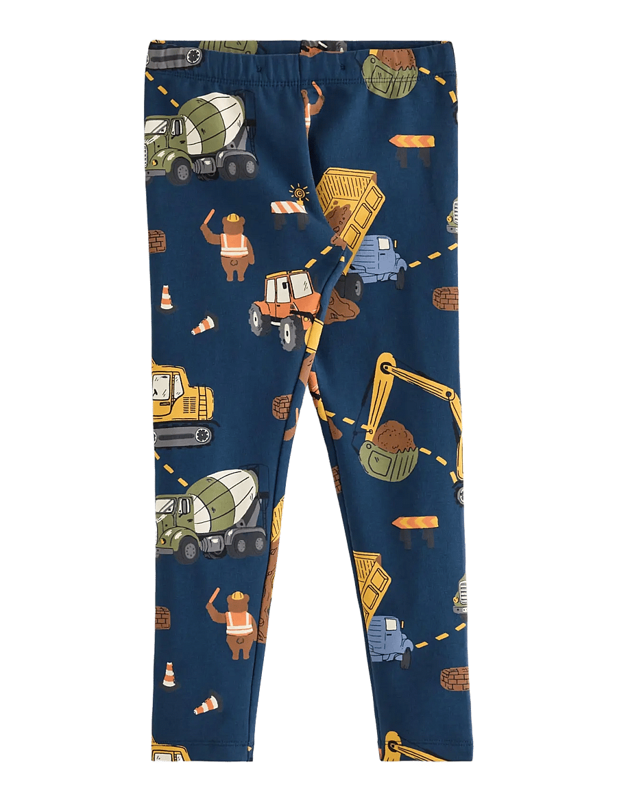 Lindex - Leggings with brushed inside - leggings - dark blue - 1