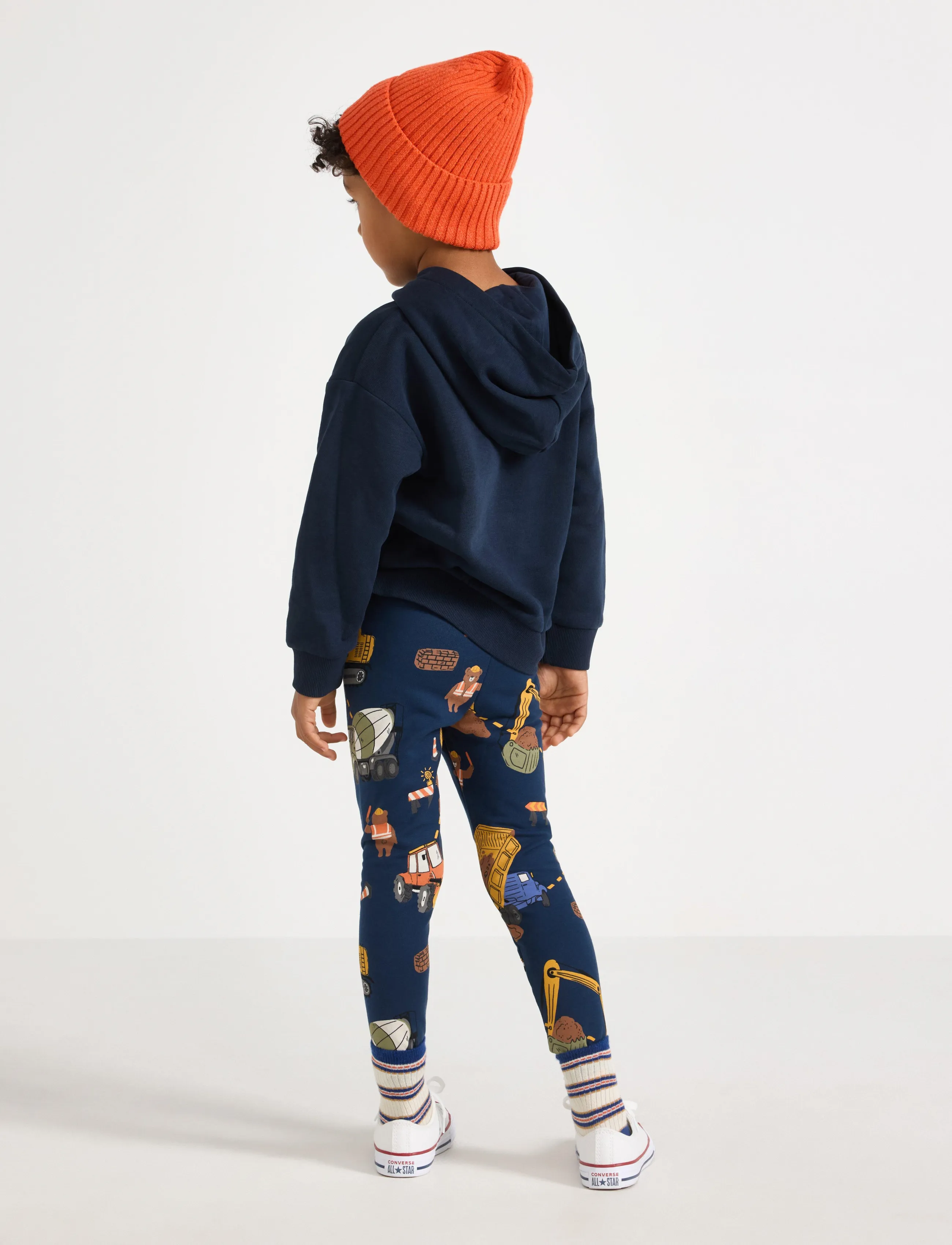Lindex - Leggings with brushed inside - dark blue - 3