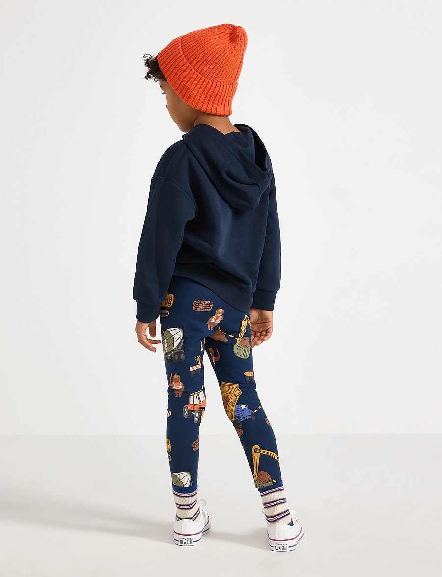 Lindex - Leggings with brushed inside - leggings - dark blue - 3