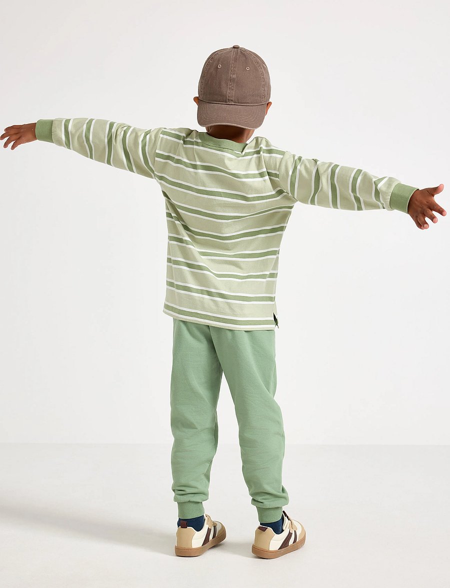 Lindex - Joggers with brushed inside - light khaki - 3