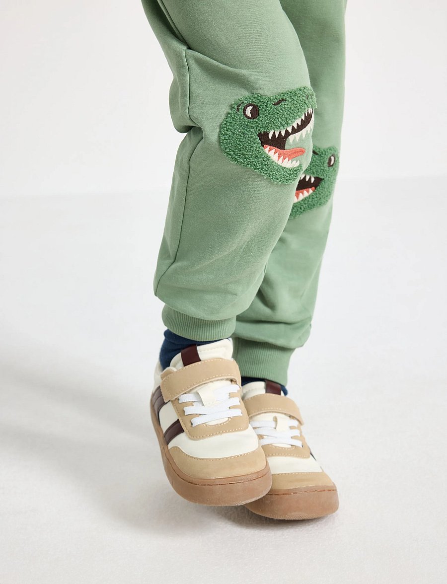 Lindex - Joggers with brushed inside - light khaki - 4