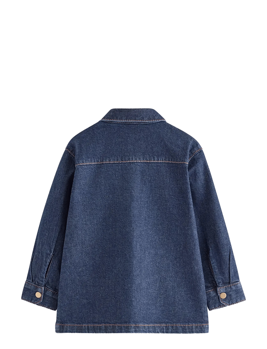 Lindex - Long-sleeved denim shirt - krekli ar garām piedurknēm - denim - 2