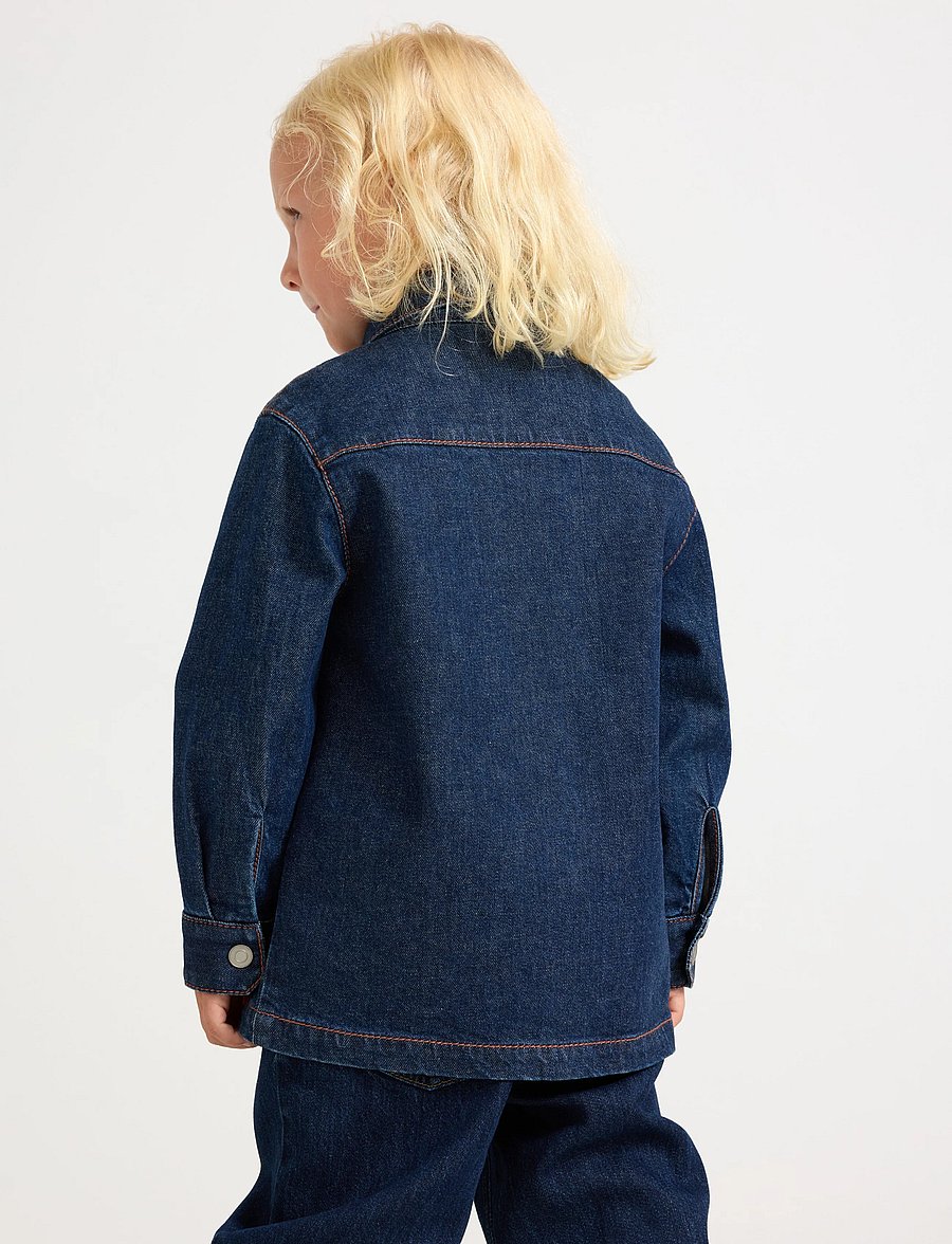 Lindex - Long-sleeved denim shirt - krekli ar garām piedurknēm - denim - 3