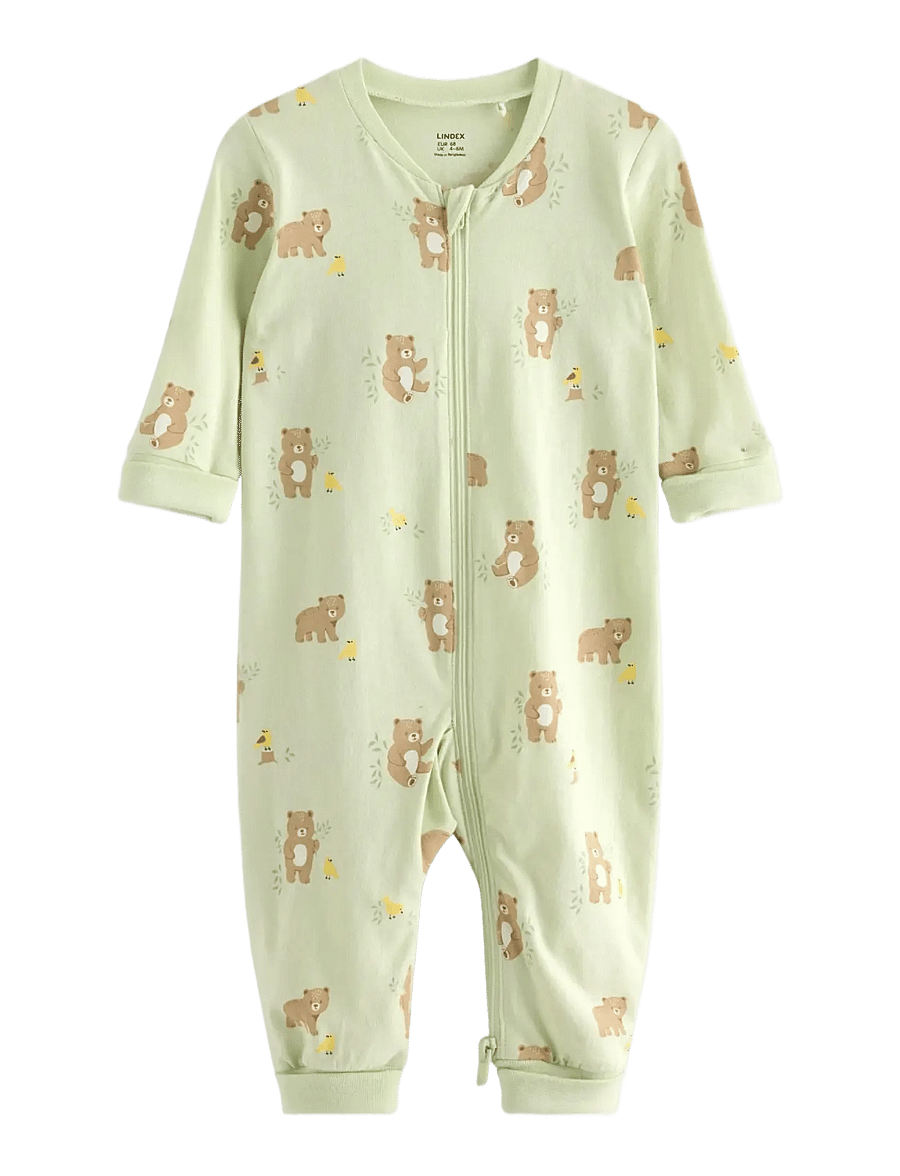 Lindex - Pyjamas - pidžaama-kombinesoonid - light dusty green - 0