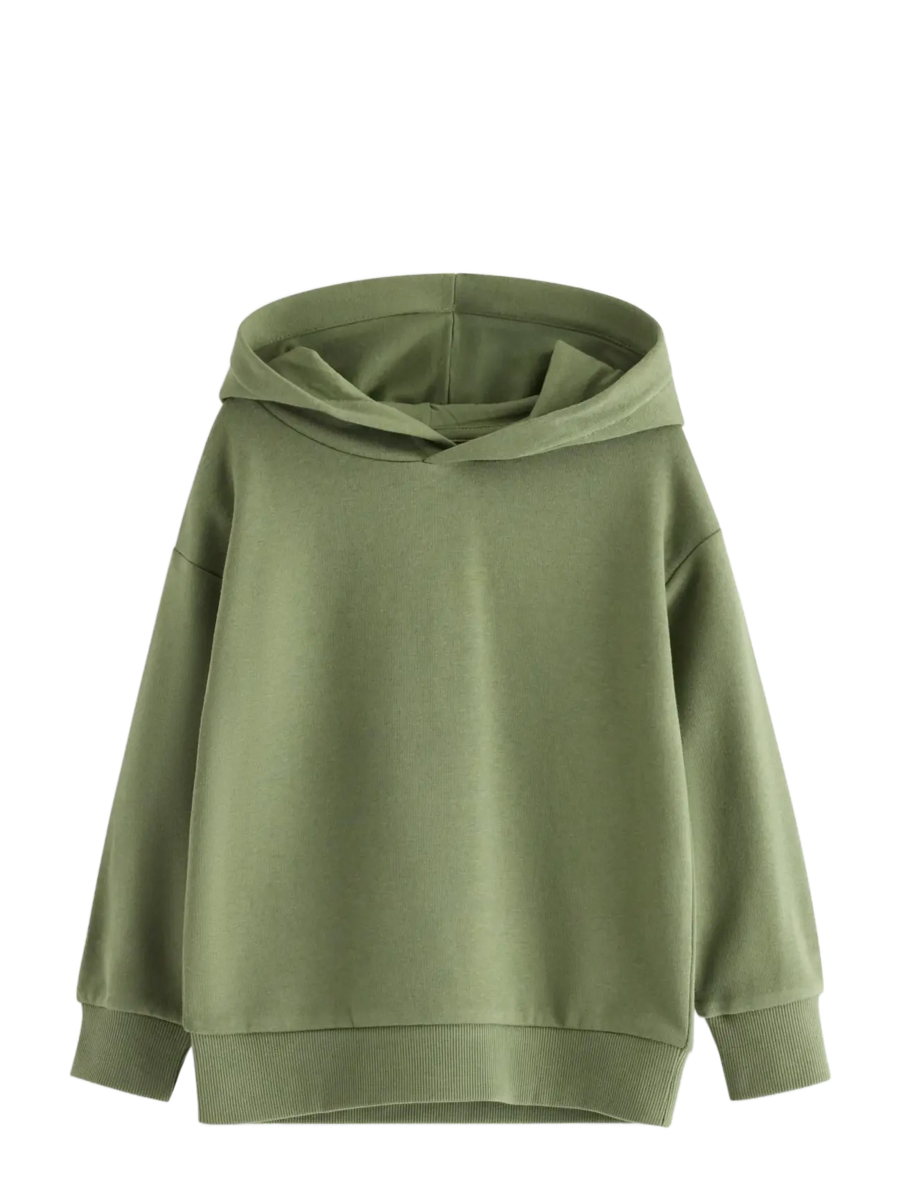 Lindex Hoodie, Børn, Hættetrøje, Kakigrøn, Str: 116