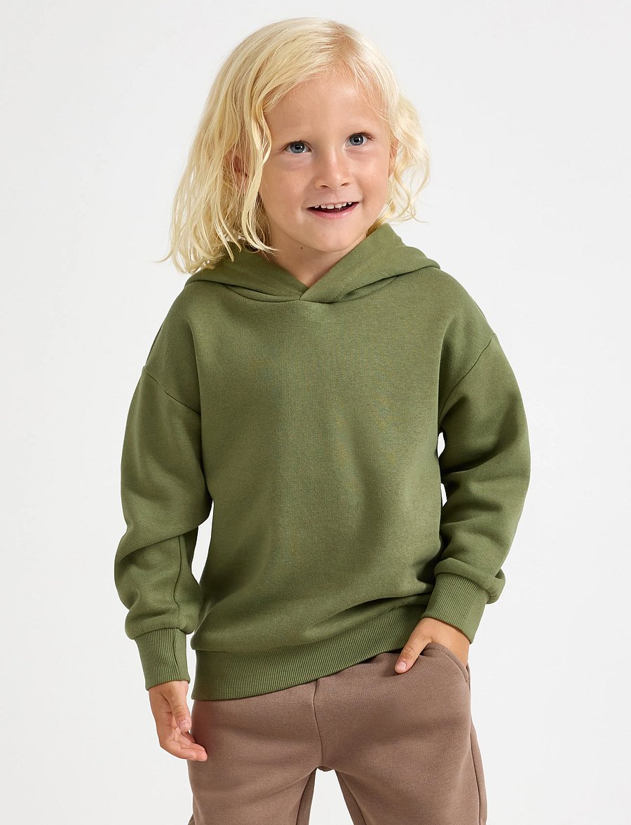 Lindex - Hoodie - kapuzenpullover - dark lime - 0
