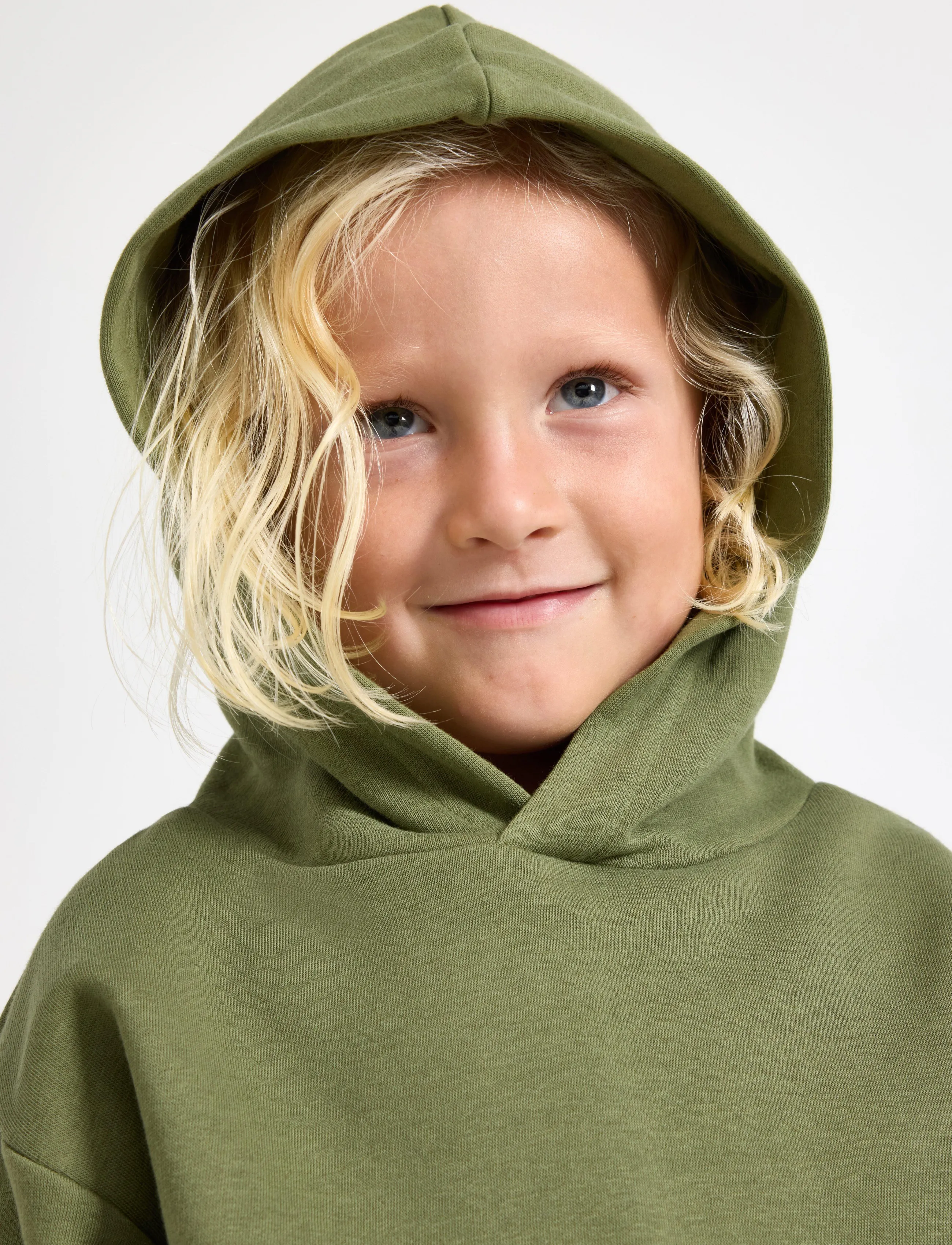 Lindex - Hoodie - kapuzenpullover - dark lime - 4